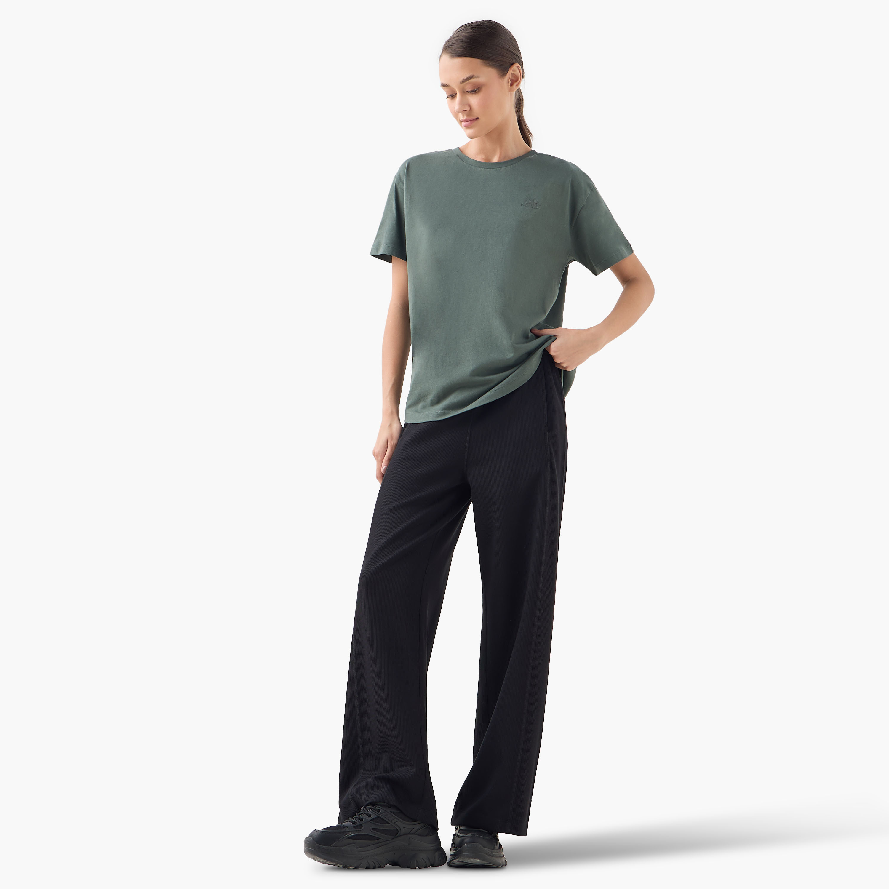 Kappa Logo Detail T-shirt-sports-women-clothing-tshirtsandvests-image-2
