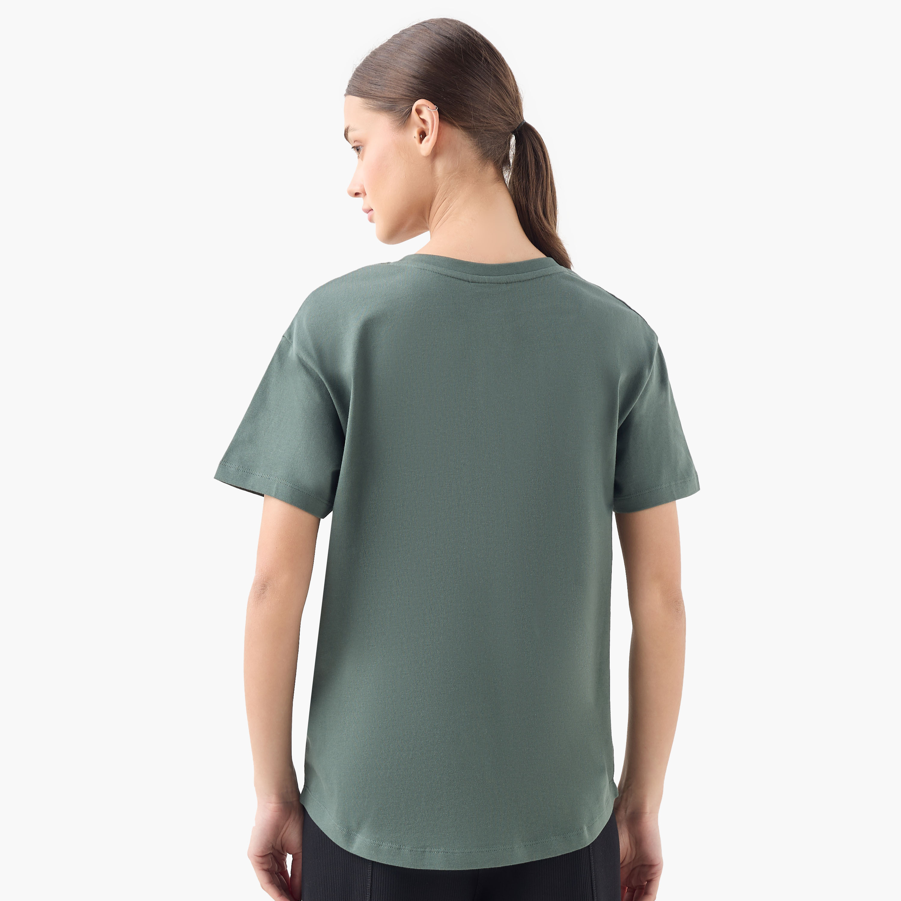 Kappa Logo Detail T-shirt-sports-women-clothing-tshirtsandvests-image-3