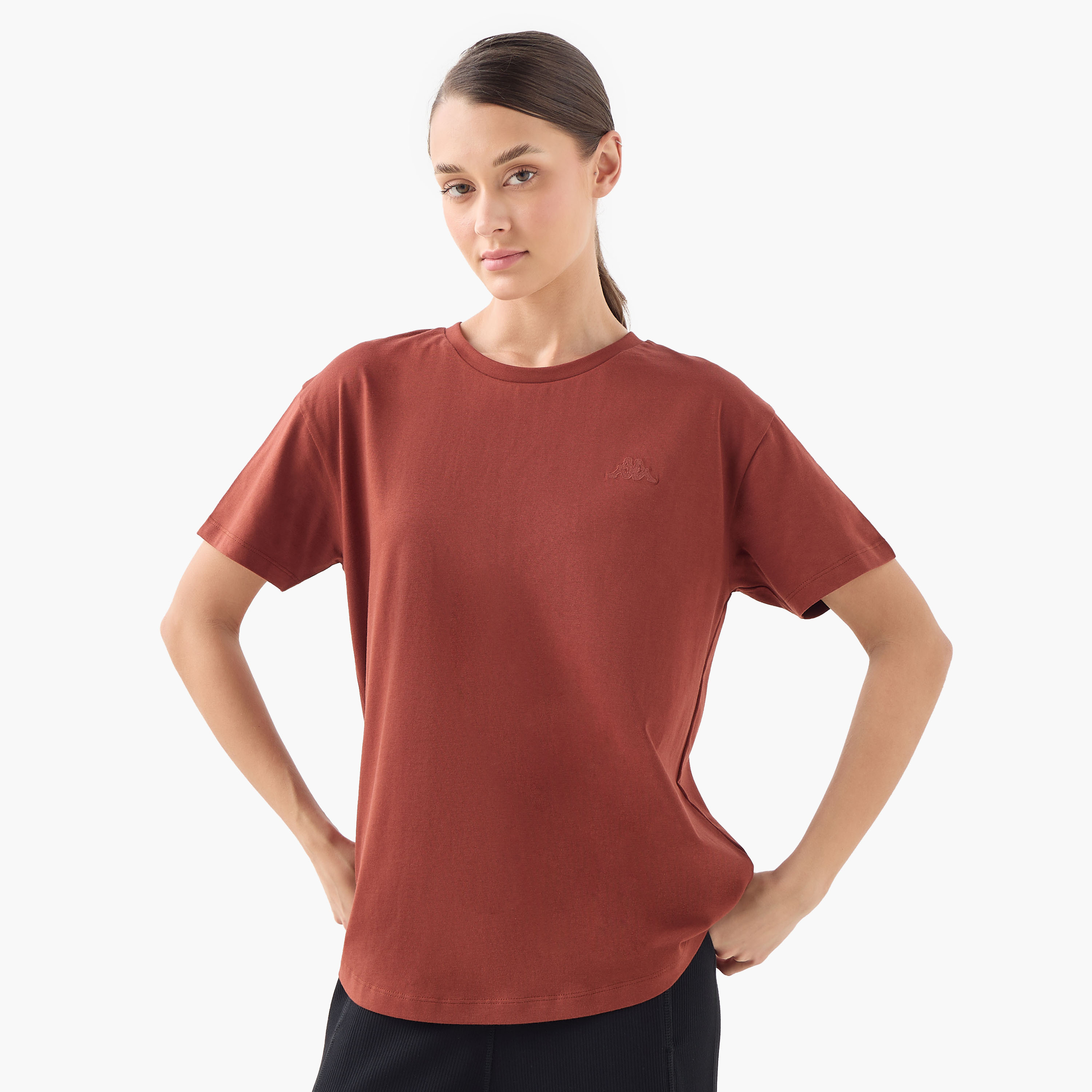 Kappa Logo Detail T-shirt-sports-women-clothing-tshirtsandvests-image-1
