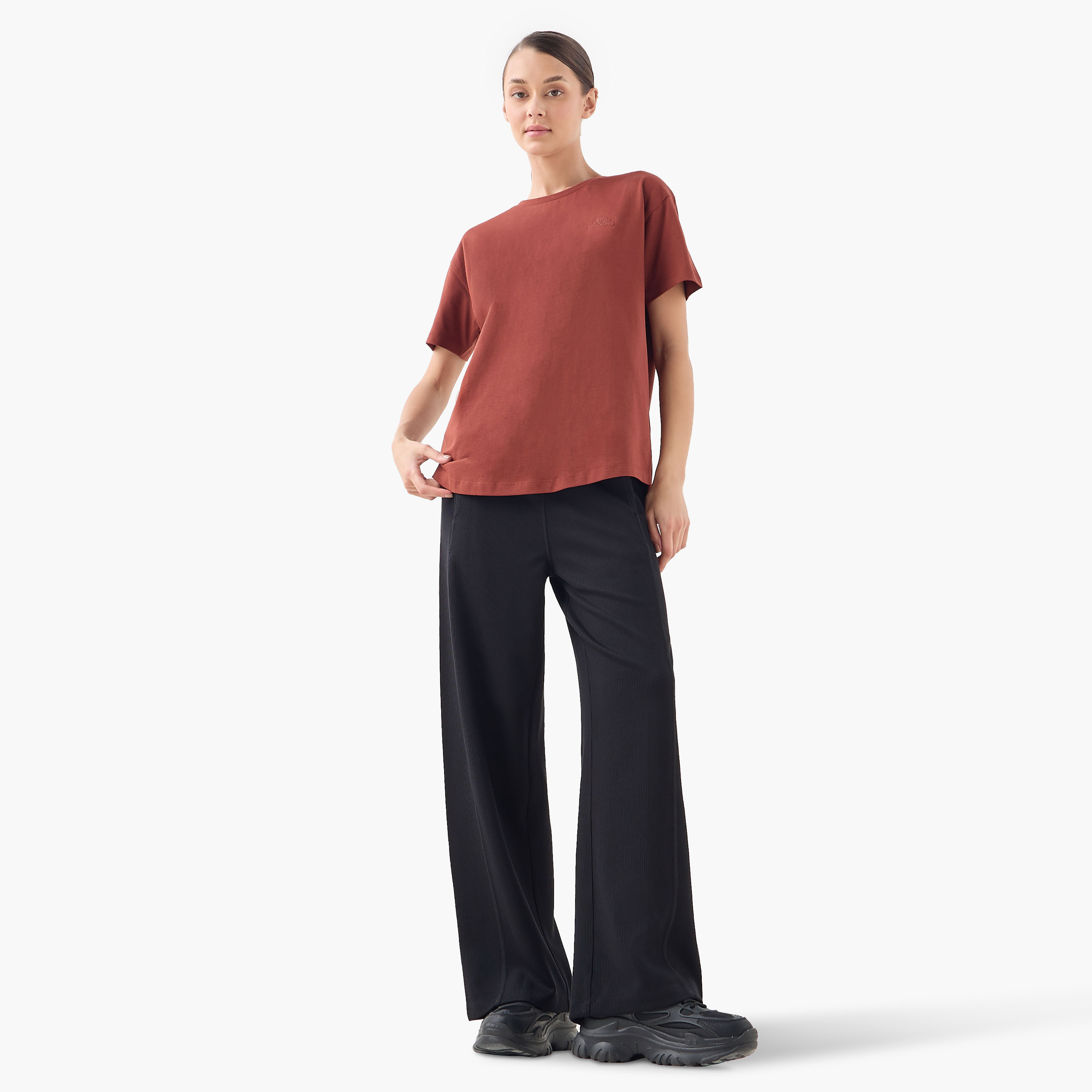 Kappa Logo Detail T-shirt-sports-women-clothing-tshirtsandvests-image-2