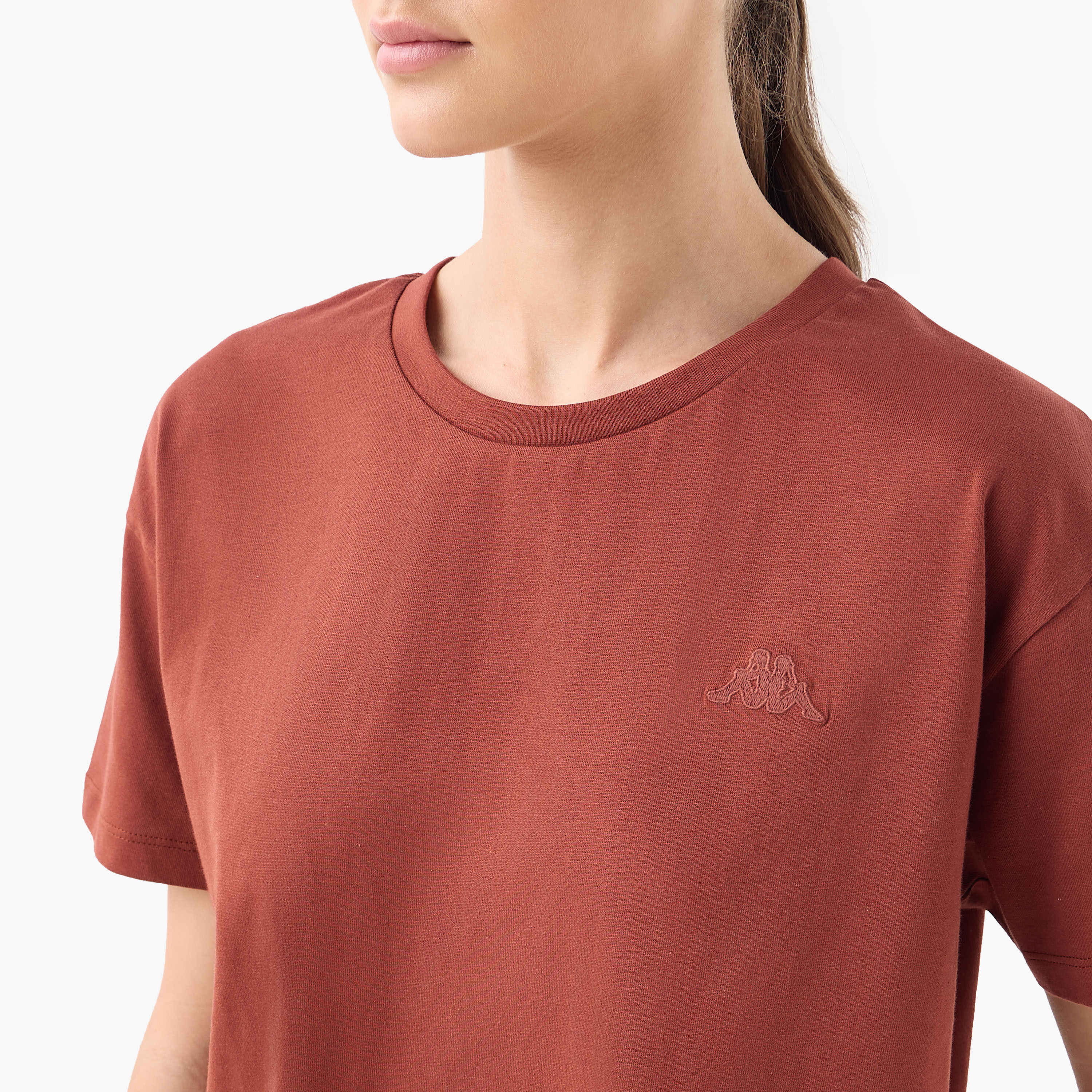 Kappa Logo Detail T-shirt-sports-women-clothing-tshirtsandvests-image-4