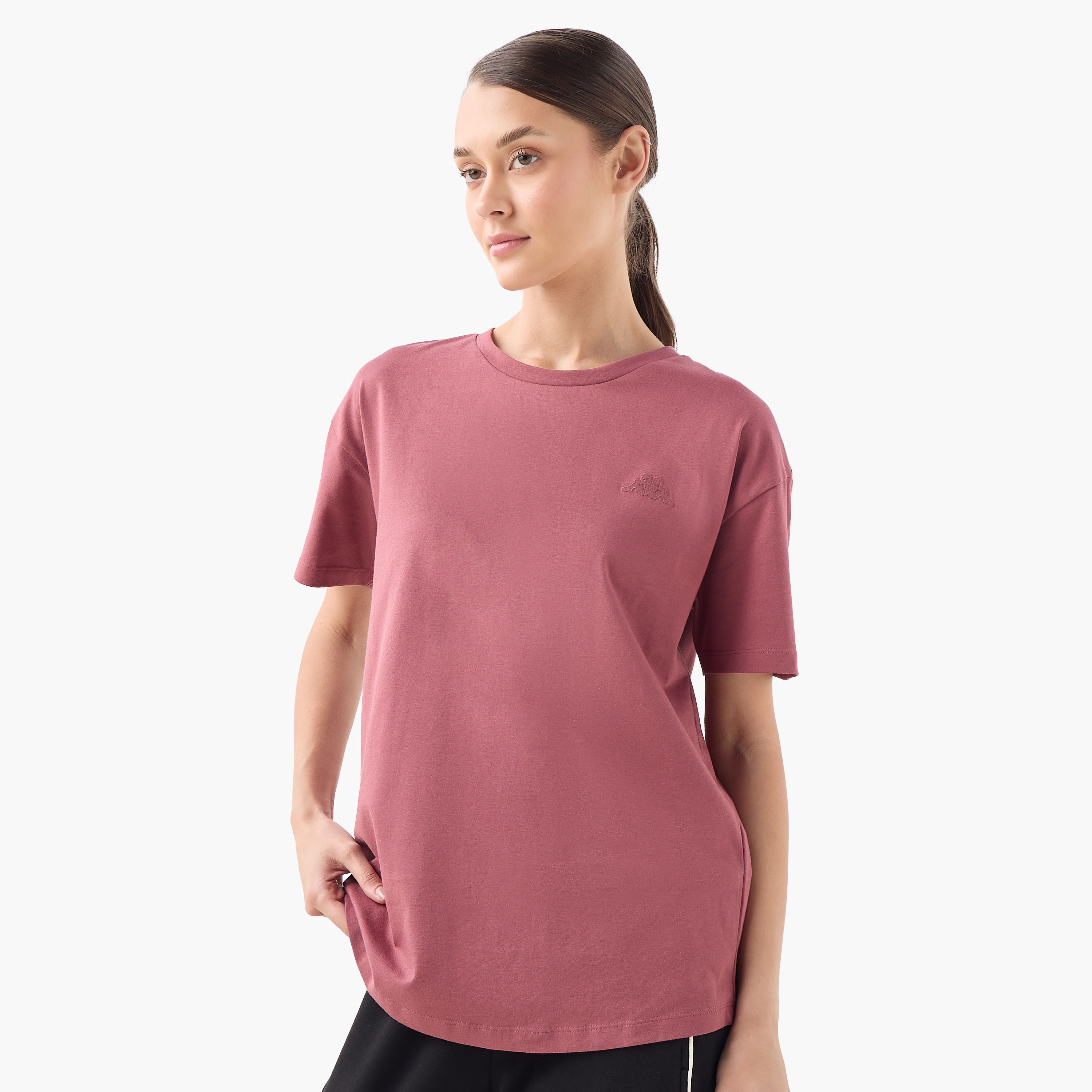 Kappa Logo Detail T-shirt-sports-women-clothing-tshirtsandvests-image-1