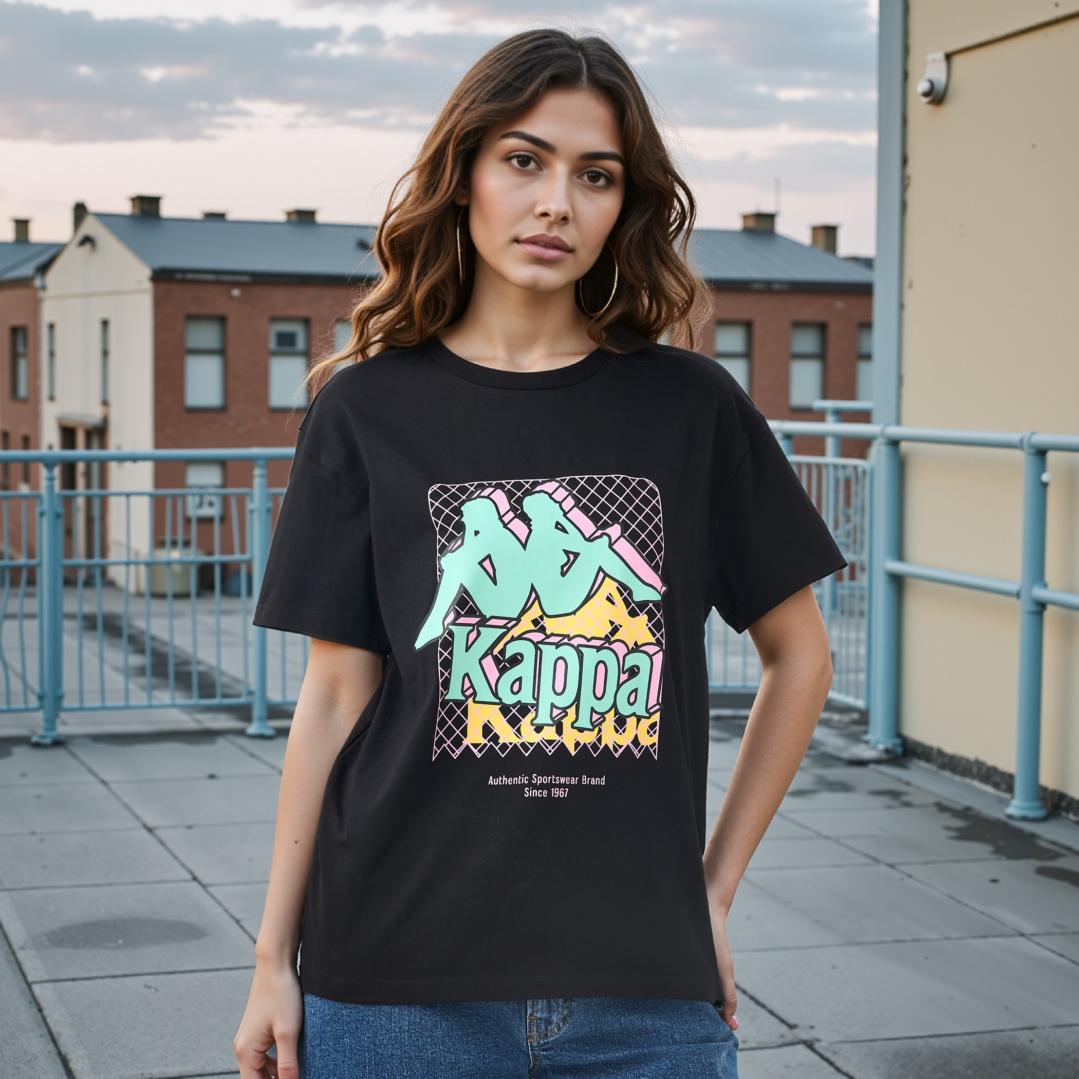 Kappa Logo Detail T-shirt-sports-women-clothing-tshirtsandvests-image-1