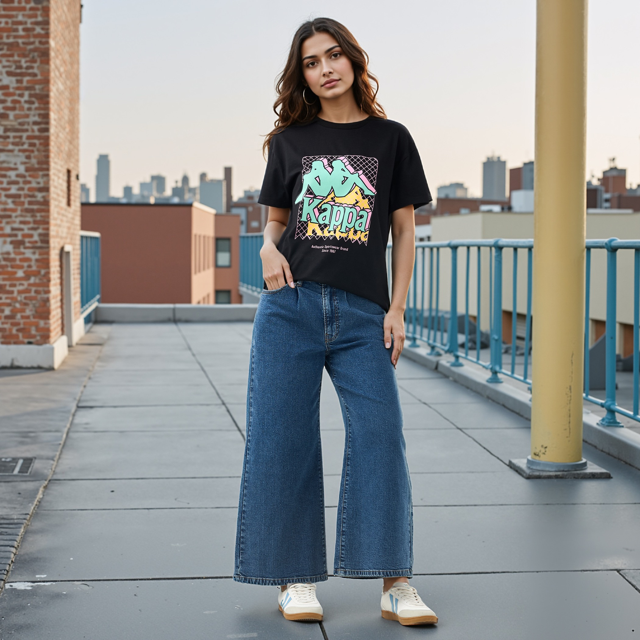 Kappa Logo Detail T-shirt-sports-women-clothing-tshirtsandvests-image-2