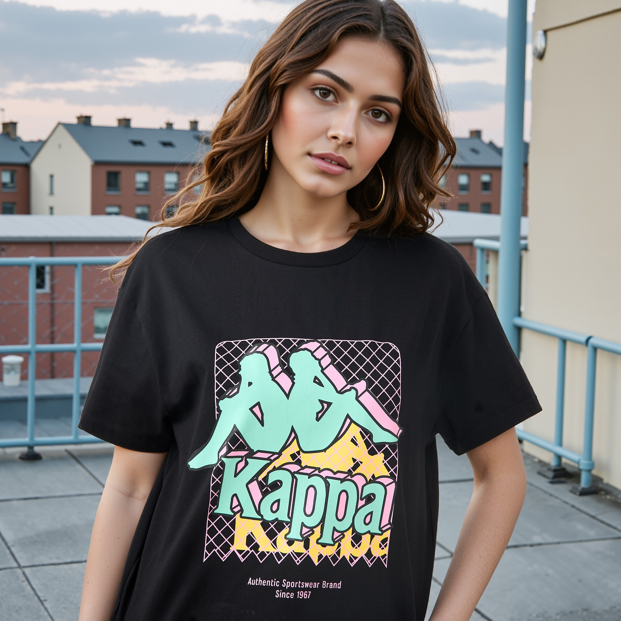 Kappa Logo Detail T-shirt-sports-women-clothing-tshirtsandvests-image-4