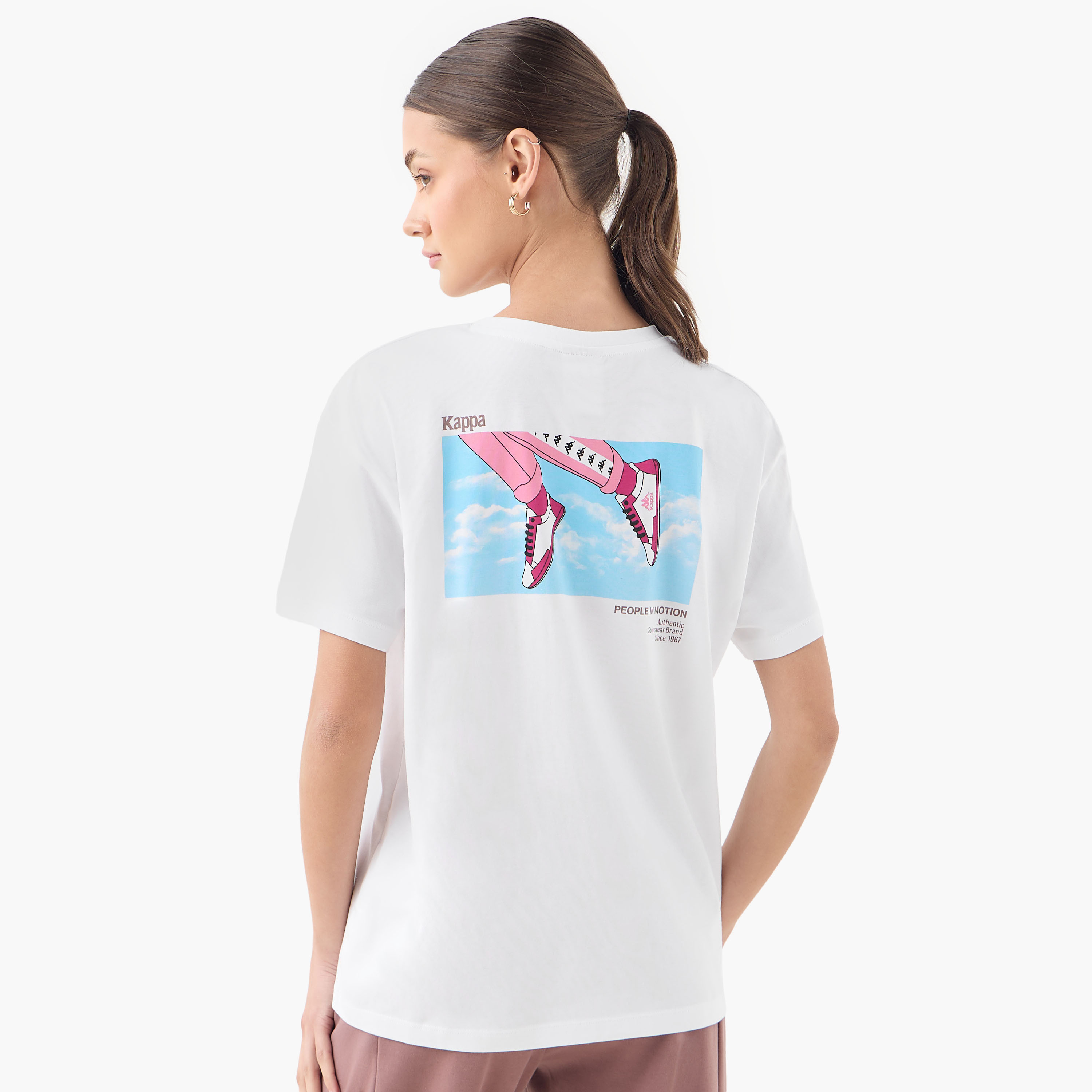 Kappa Logo Detail T-shirt-sports-women-clothing-tshirtsandvests-image-1
