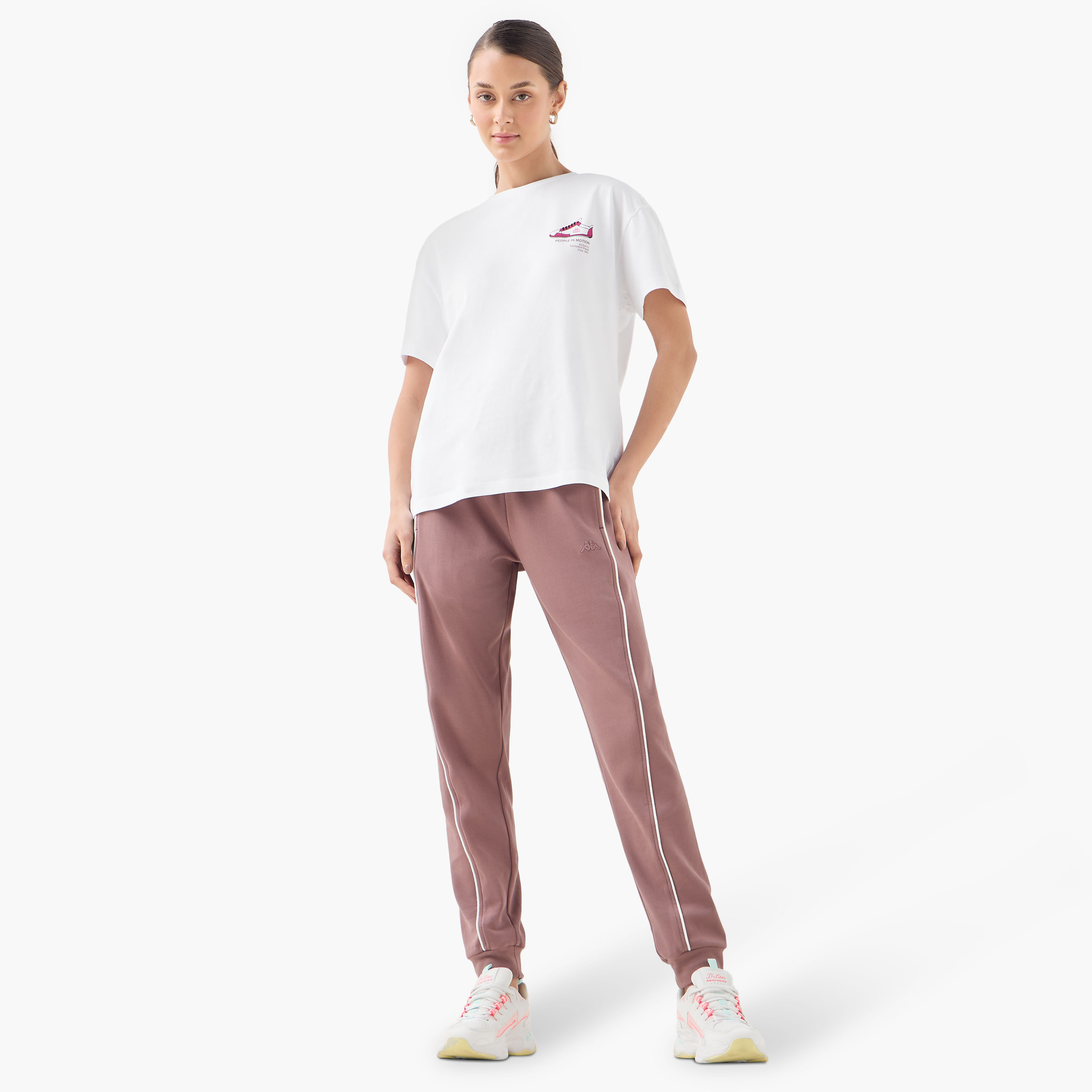 Kappa Logo Detail T-shirt-sports-women-clothing-tshirtsandvests-image-2