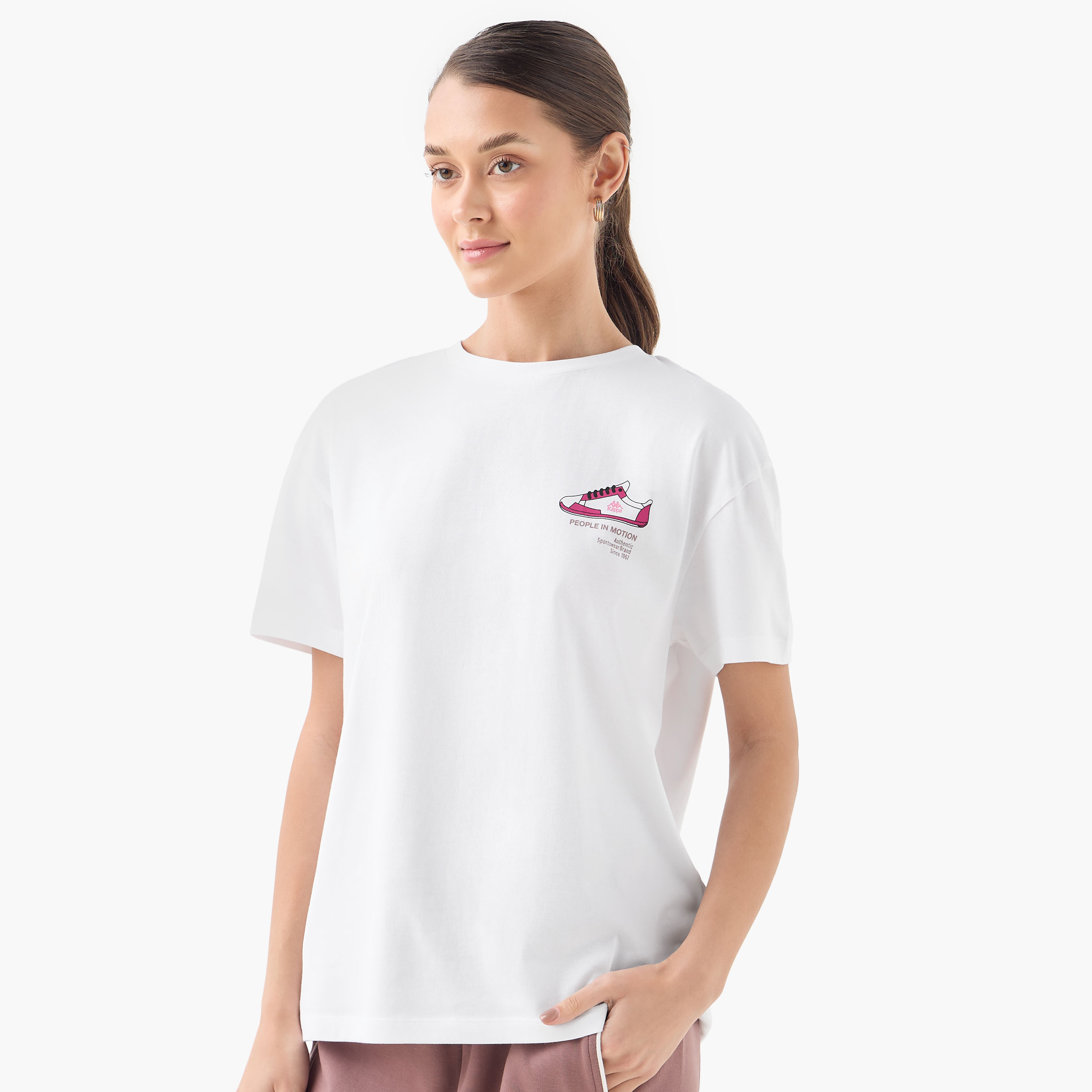 Kappa Logo Detail T-shirt-sports-women-clothing-tshirtsandvests-image-3