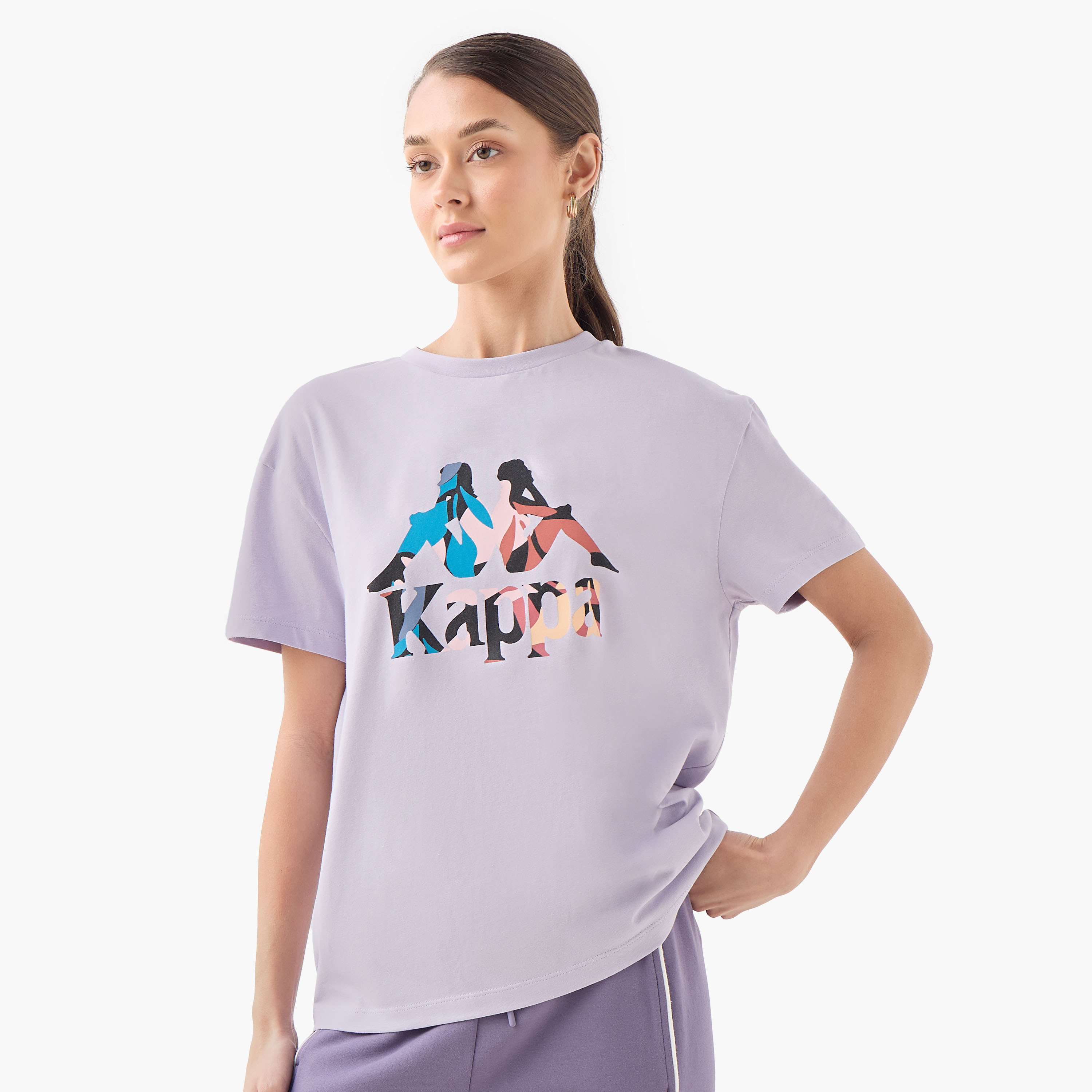 Kappa Logo Detail T-shirt-sports-women-clothing-tshirtsandvests-image-1