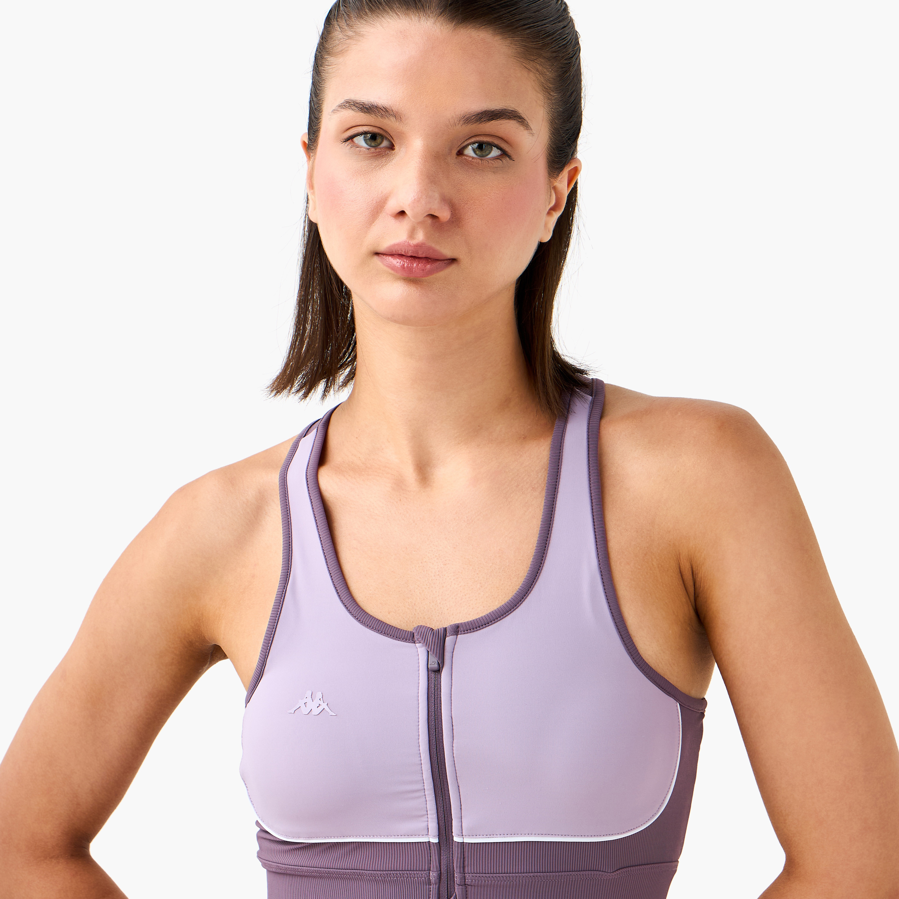 Kappa Racerback Sports Bra with Zip Detail-women-clothing-lingerie-bras-image-4