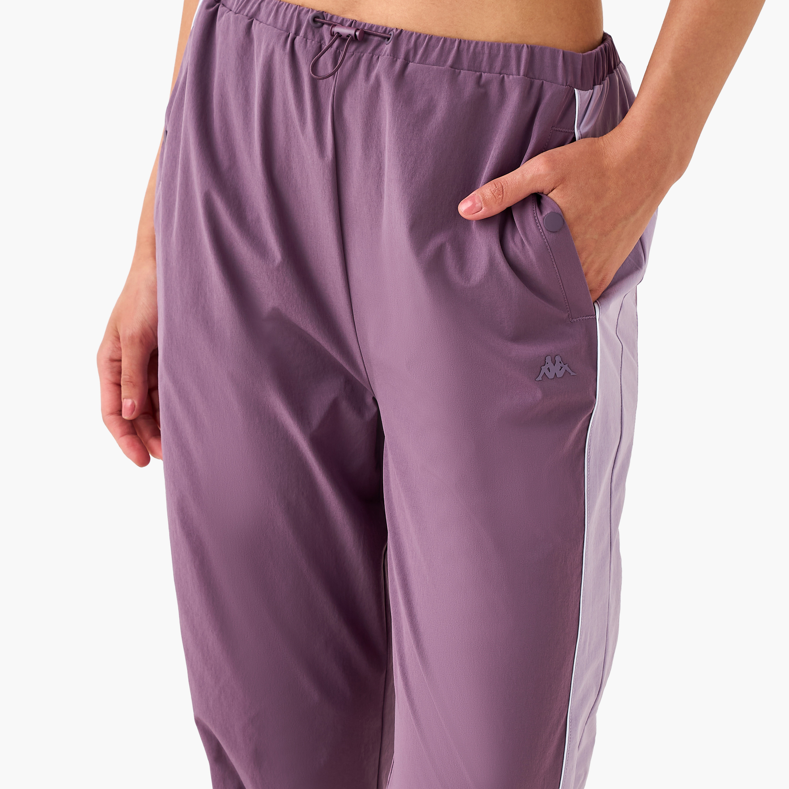Kappa Colourblock Joggers with Pockets-women-clothing-bottoms-joggers-image-4
