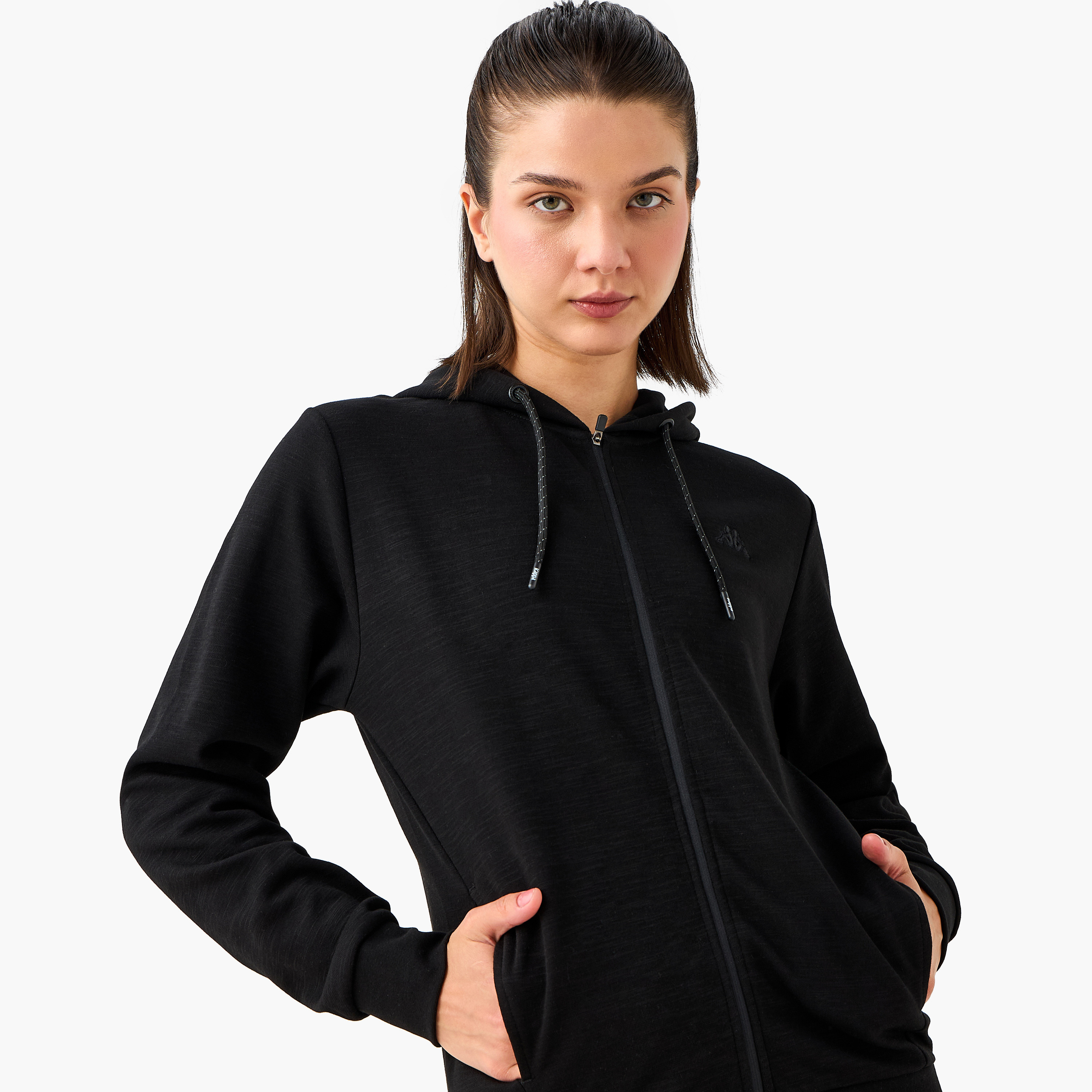 هودي بجيوب كنغر وسحاب إغلاق من كابا-sports-women-clothing-hoodiesandsweatshirts-image-4