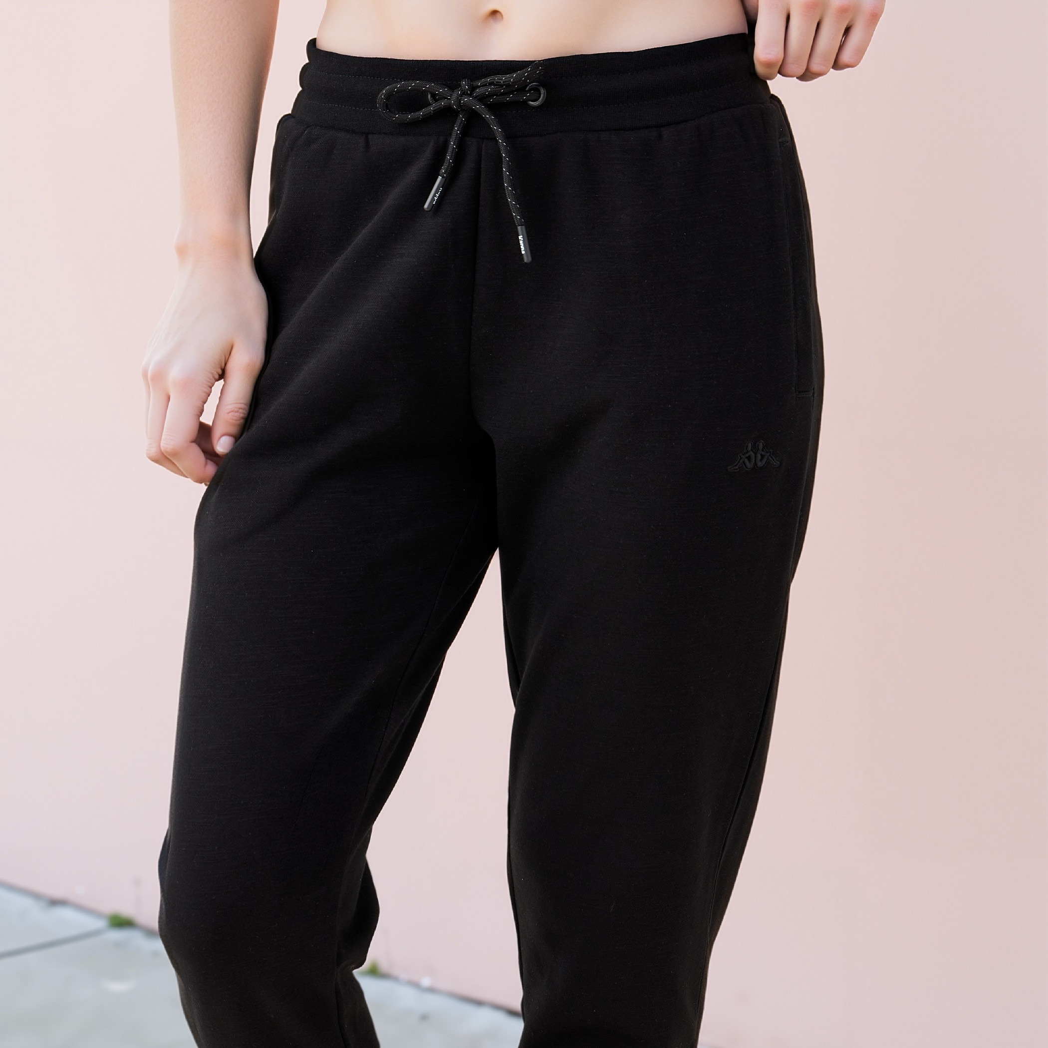 Kappa Logo Detail Joggers with Drawstring Closure-women-clothing-bottoms-joggers-image-4