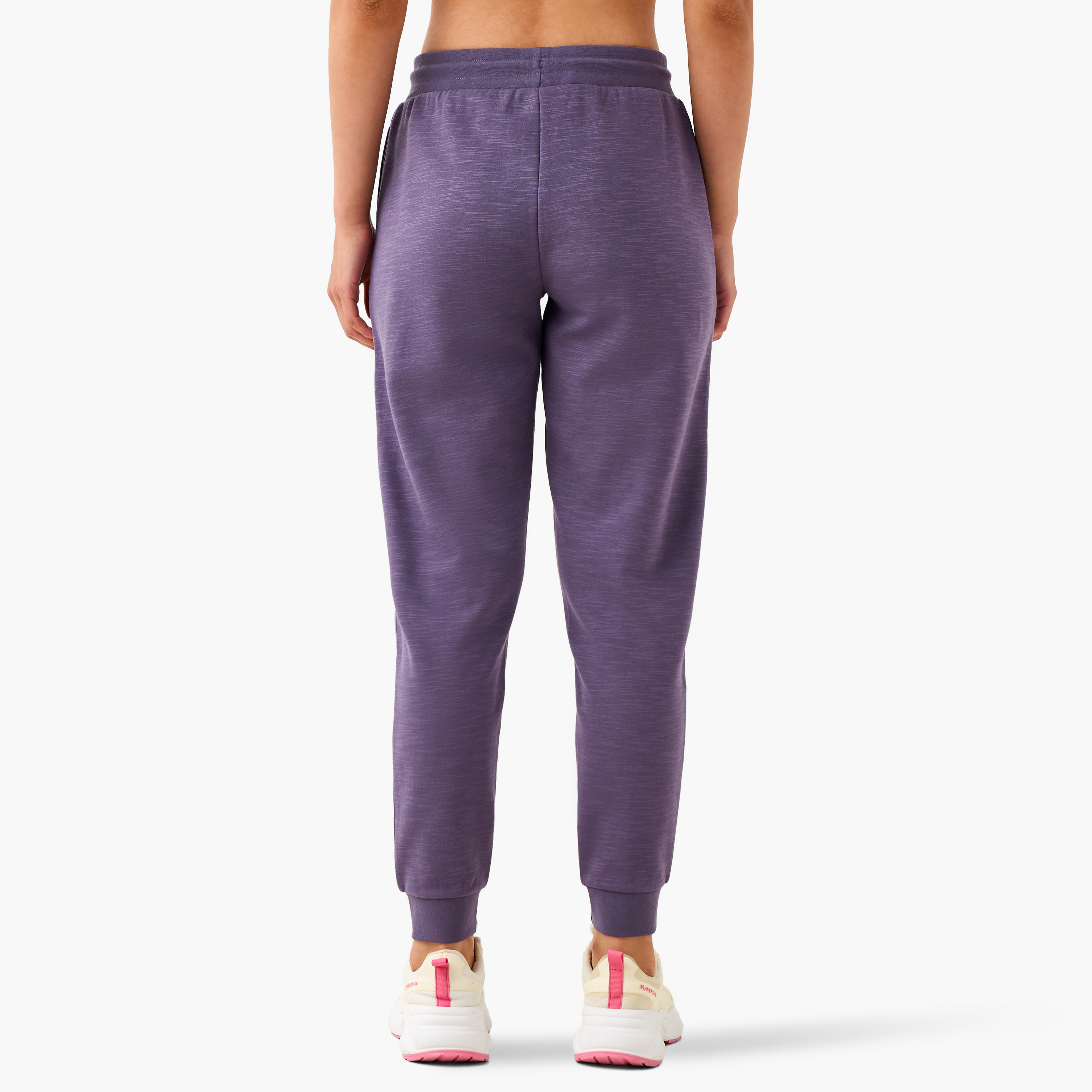Kappa Logo Detail Joggers with Drawstring Closure-women-clothing-bottoms-joggers-image-3