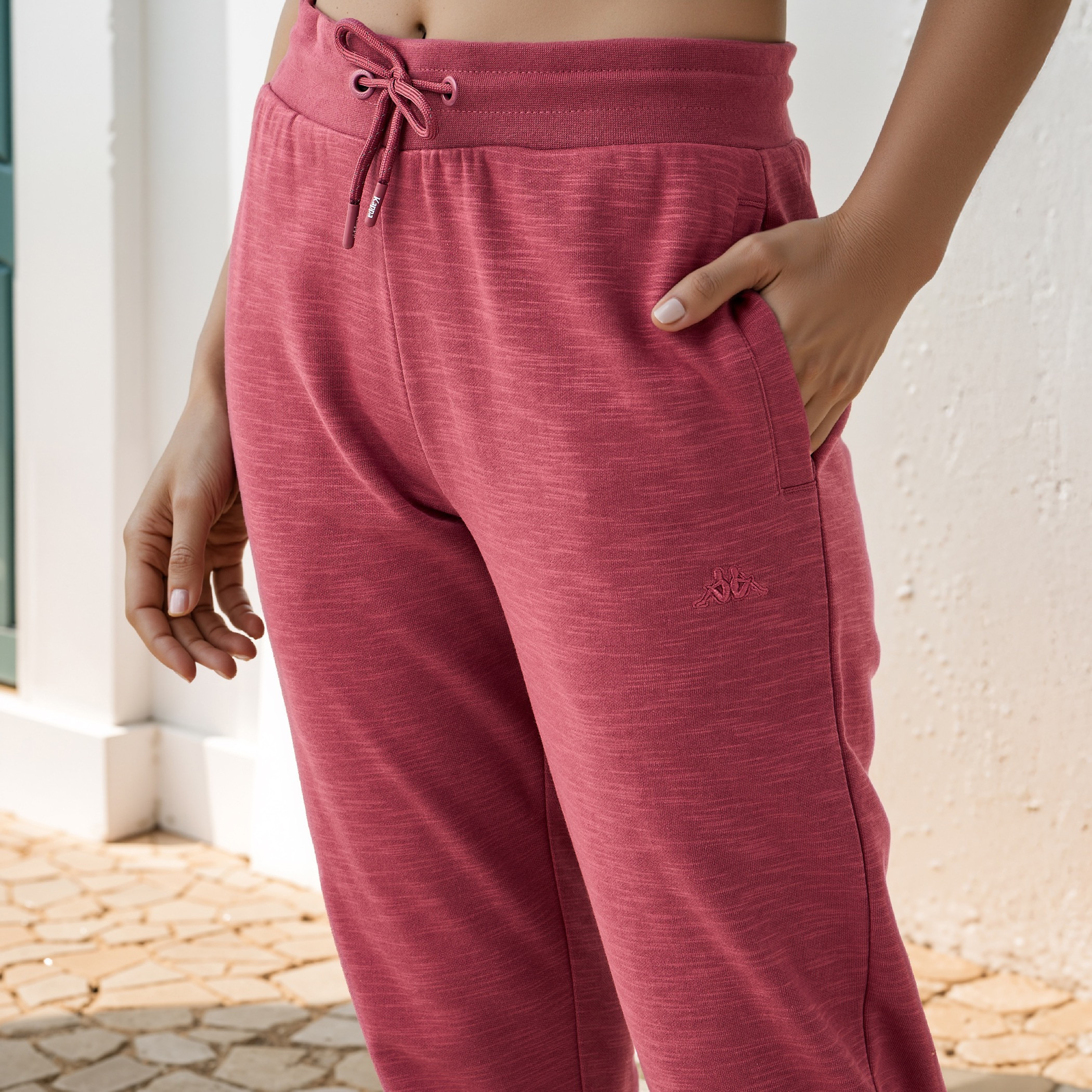 Kappa Logo Detail Joggers with Drawstring Closure-women-clothing-bottoms-joggers-image-4