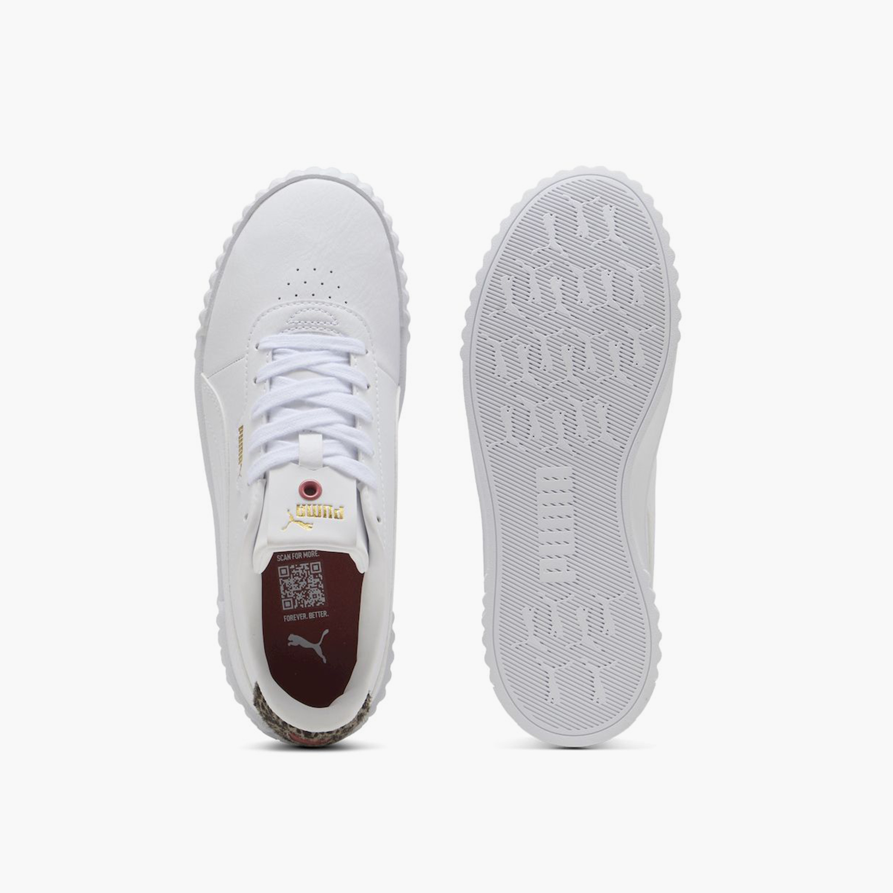 بوما - حذاء رياضي للنساء كارينا 3.0 أنيمال فلير برباط وكاحل منخفض 402642 | OE-sports-women-shoes-image-4