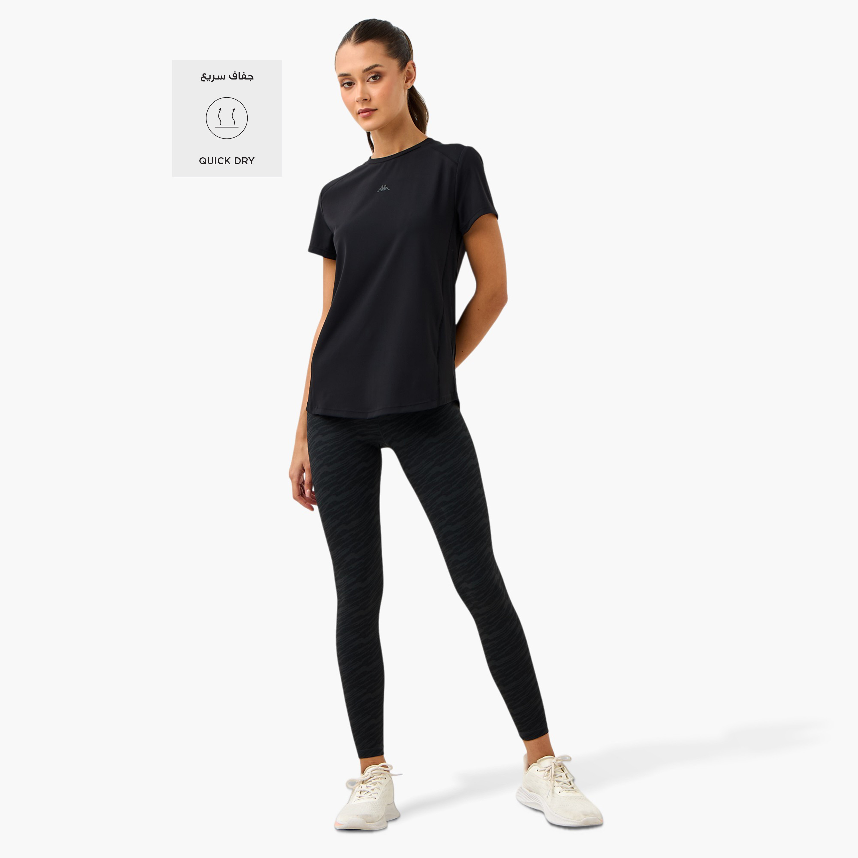 Kappa Logo Print T-shirt-women-clothing-tshirts-image-2