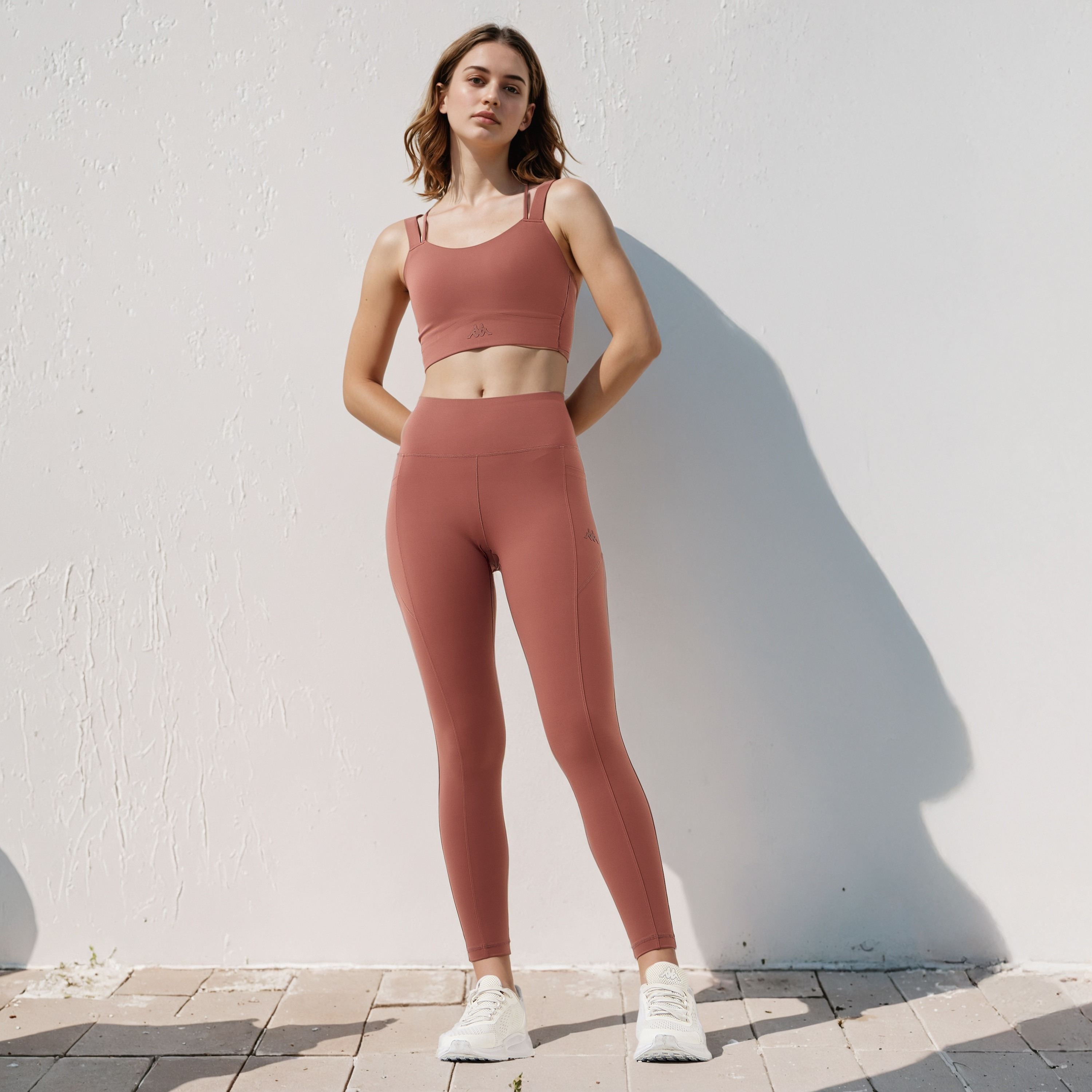 Kappa Logo Detail Sports Bra with Crossback Strap-women-clothing-lingerie-bras-image-2