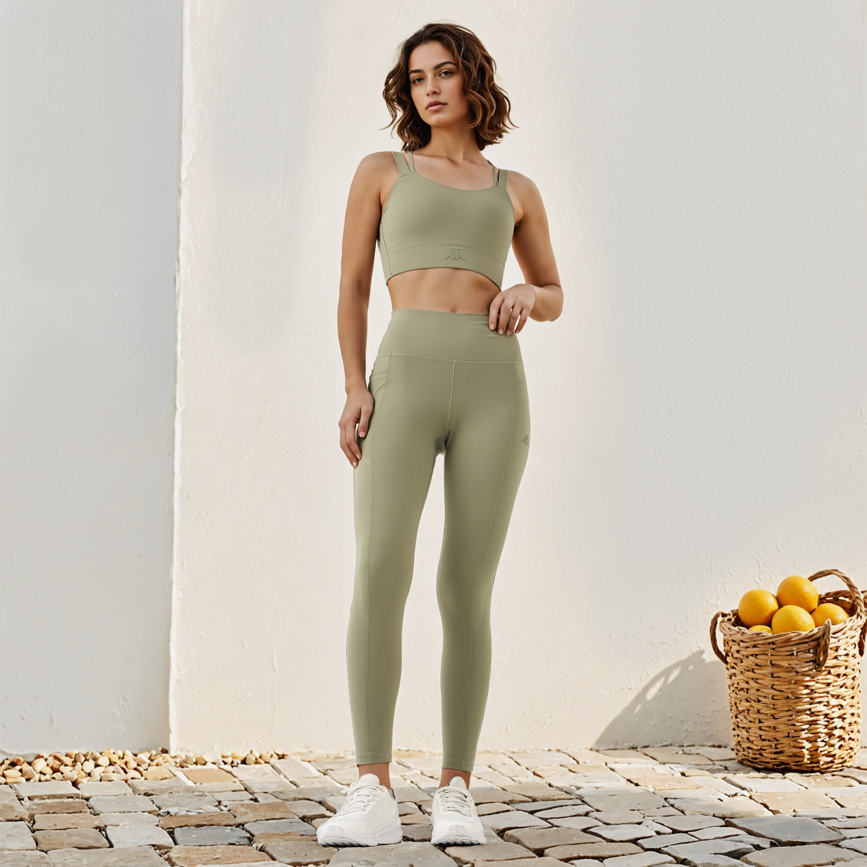 Kappa Logo Detail Sports Bra with Crossback Strap-sports-women-clothing-sportsbras-image-2
