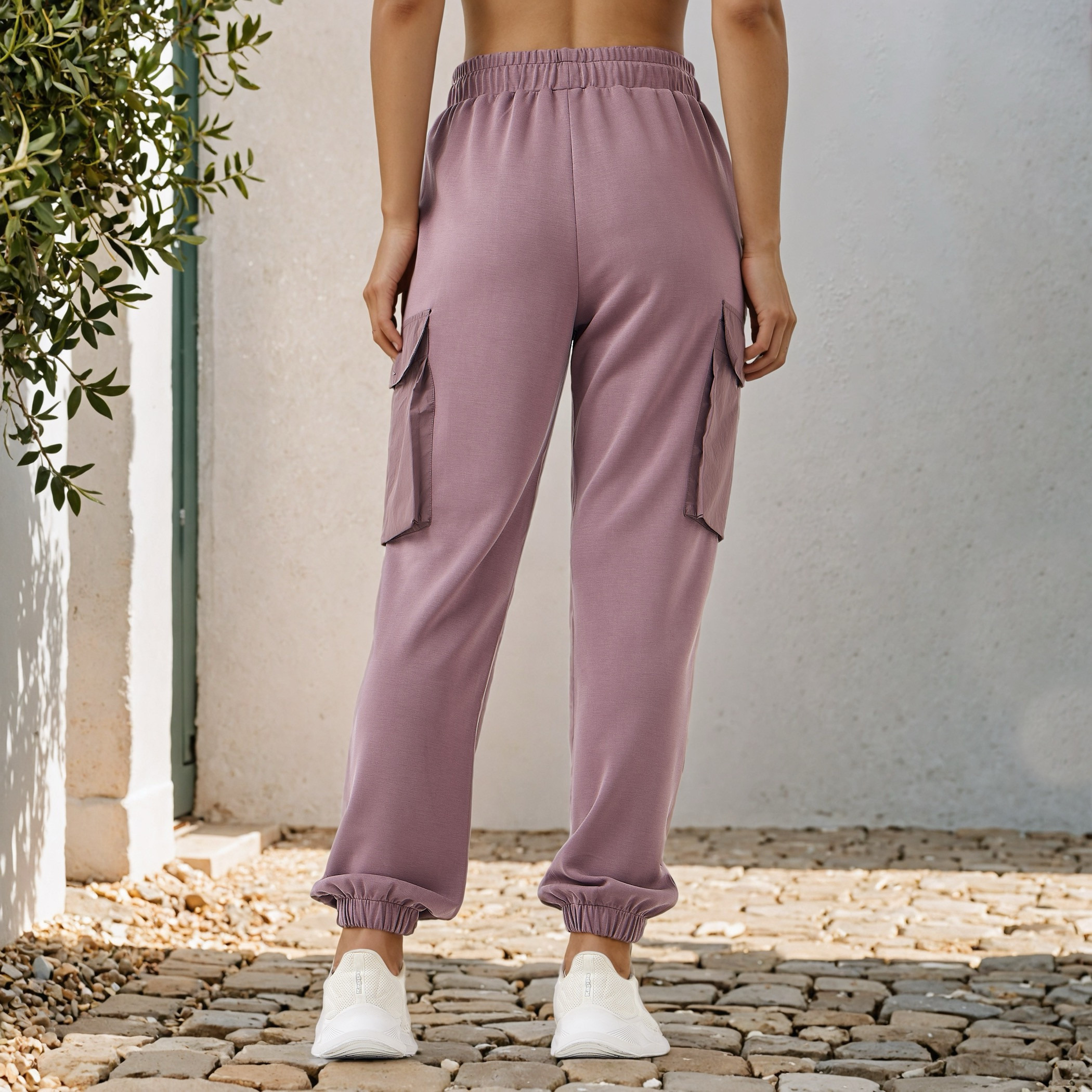 Kappa Regular Fit Cargo Joggers-women-clothing-bottoms-joggers-image-3