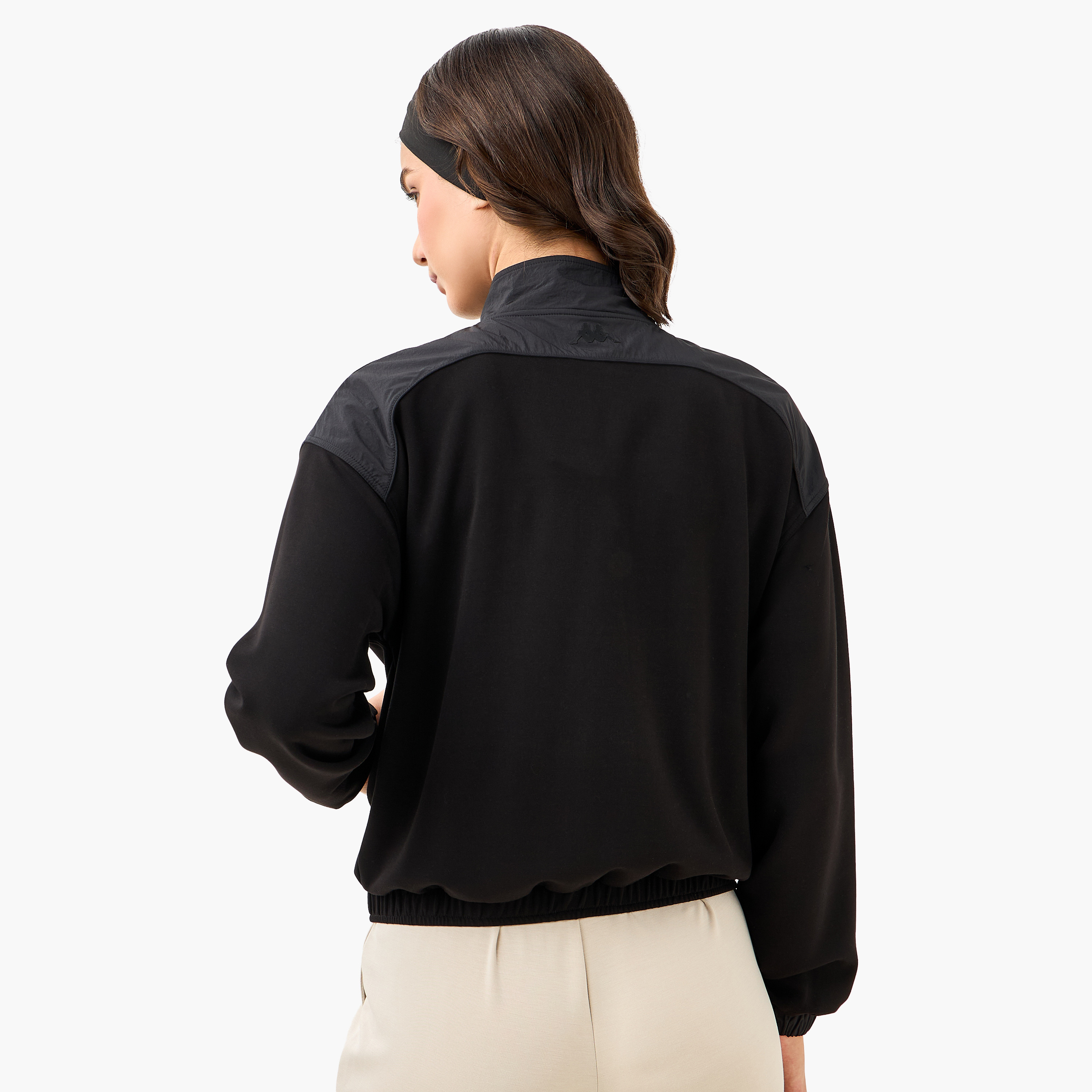 Kappa Regular Fit Zip Through Jacket-women-clothing-sportswearandactivewear-coatsandjackets-jackets-image-3