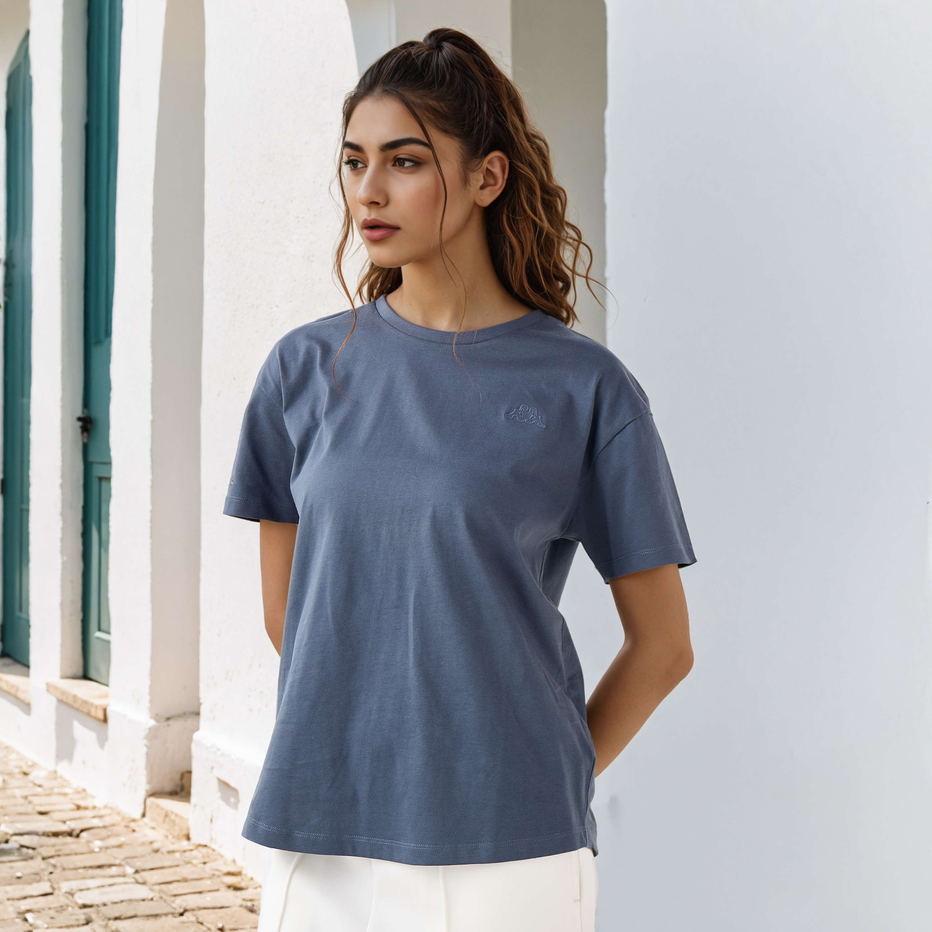 تيشيرت بقصة عادية من كابا-women-clothing-tshirts-image-1