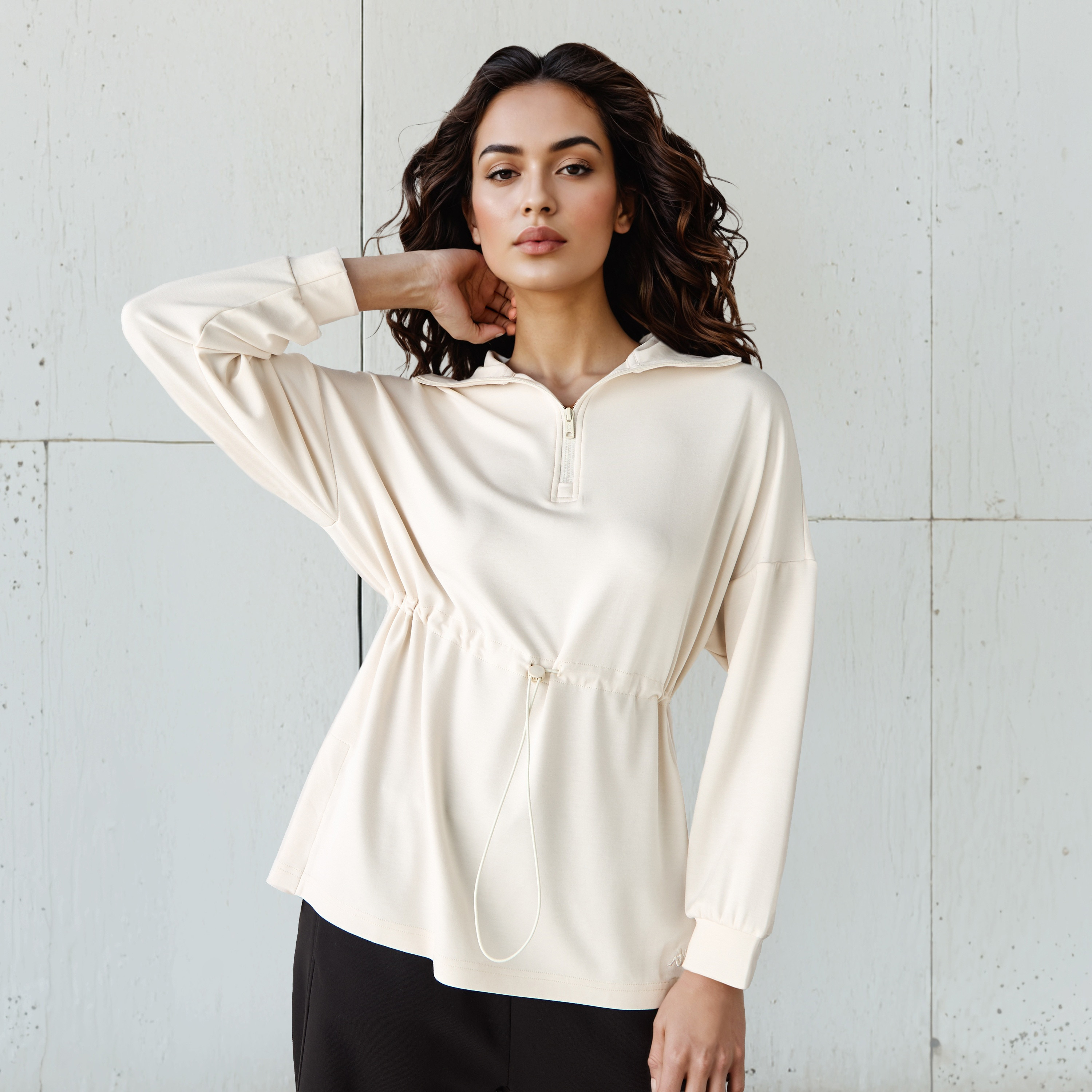 Kappa High Neck Sweatshirt-women-clothing-sportswearandactivewear-hoodiesandsweatshirts-image-1