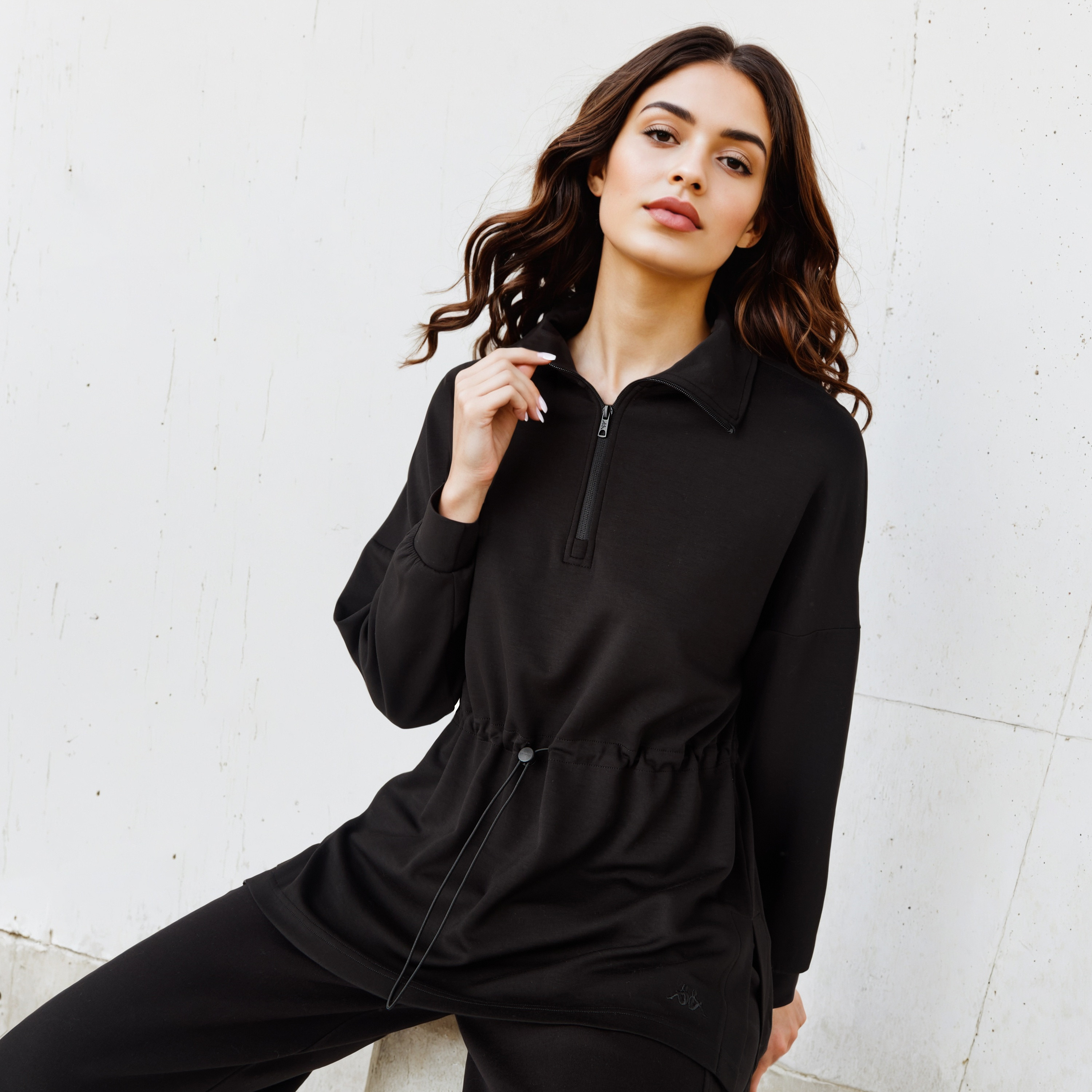 سويت شيرت بياقة عالية من كابا-women-clothing-hoodiesandsweatshirts-sweatshirts-image-6
