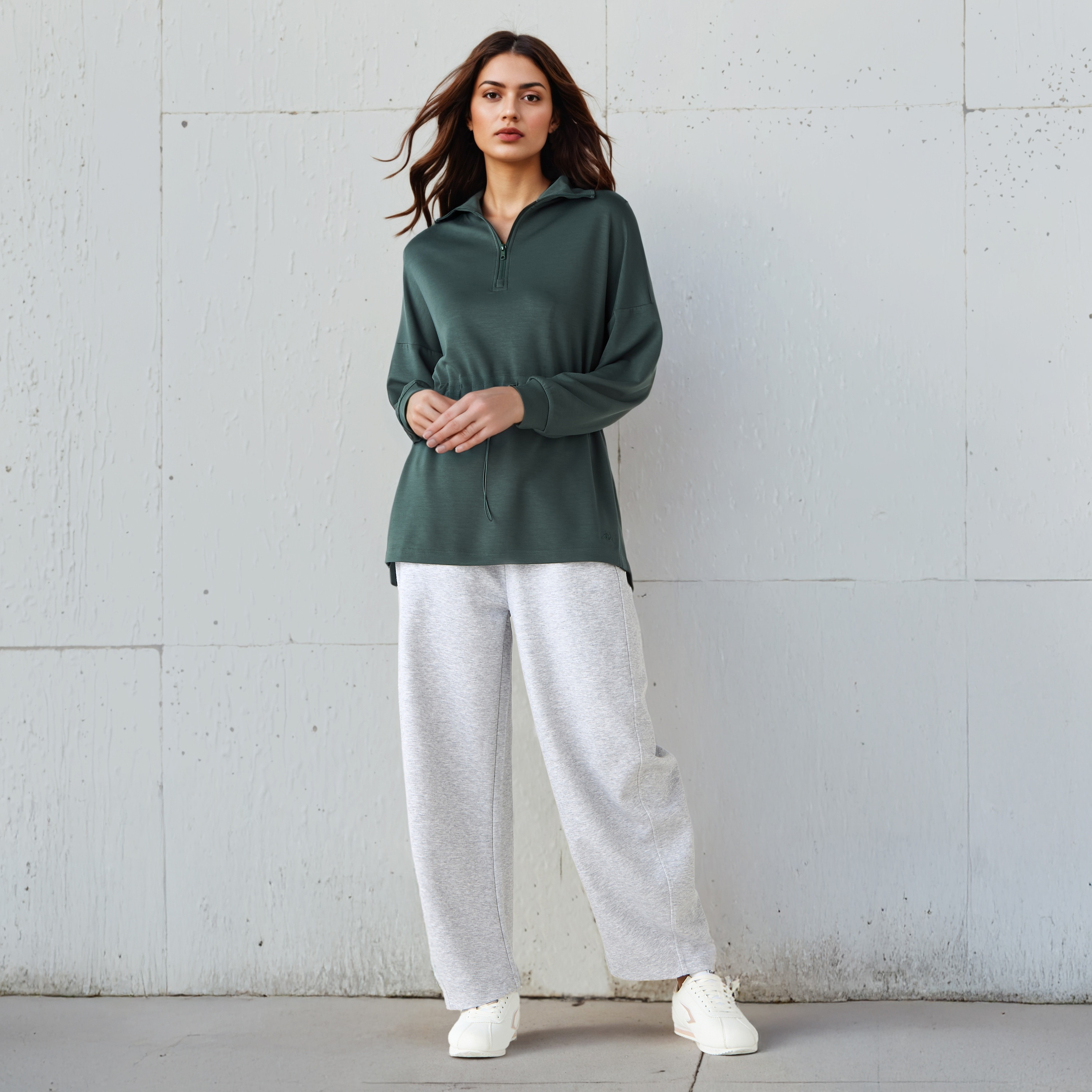 Kappa High Neck Sweatshirt-women-clothing-sportswearandactivewear-hoodiesandsweatshirts-image-2