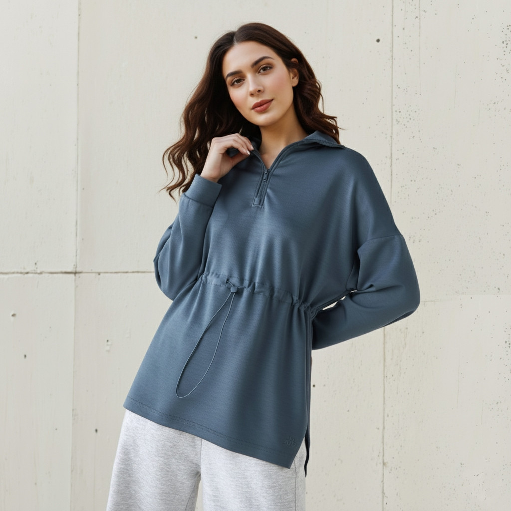 Kappa High Neck Sweatshirt-women-clothing-sportswearandactivewear-hoodiesandsweatshirts-image-1