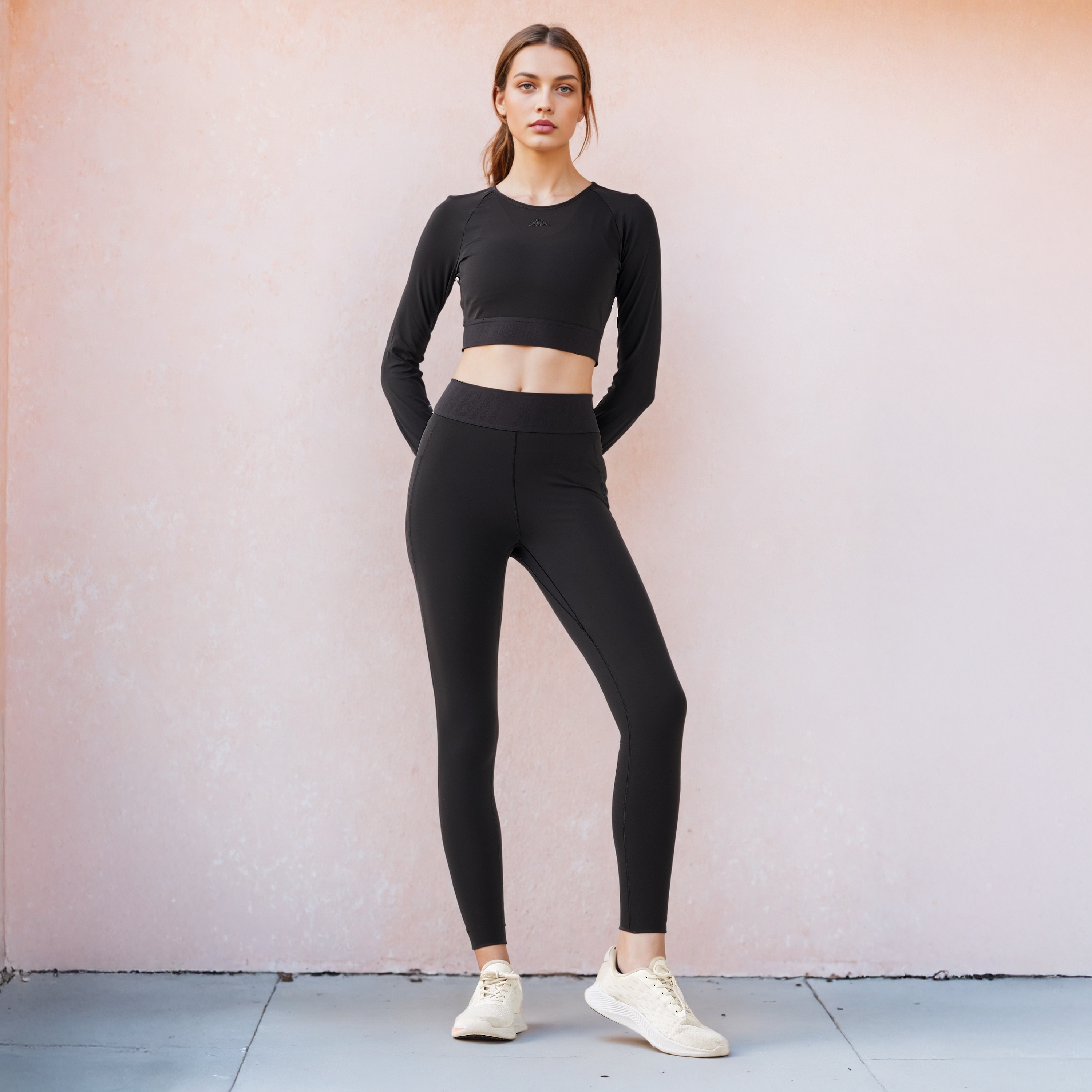 Kappa Long Sleeve Crop T-shirt-women-clothing-tshirts-image-2