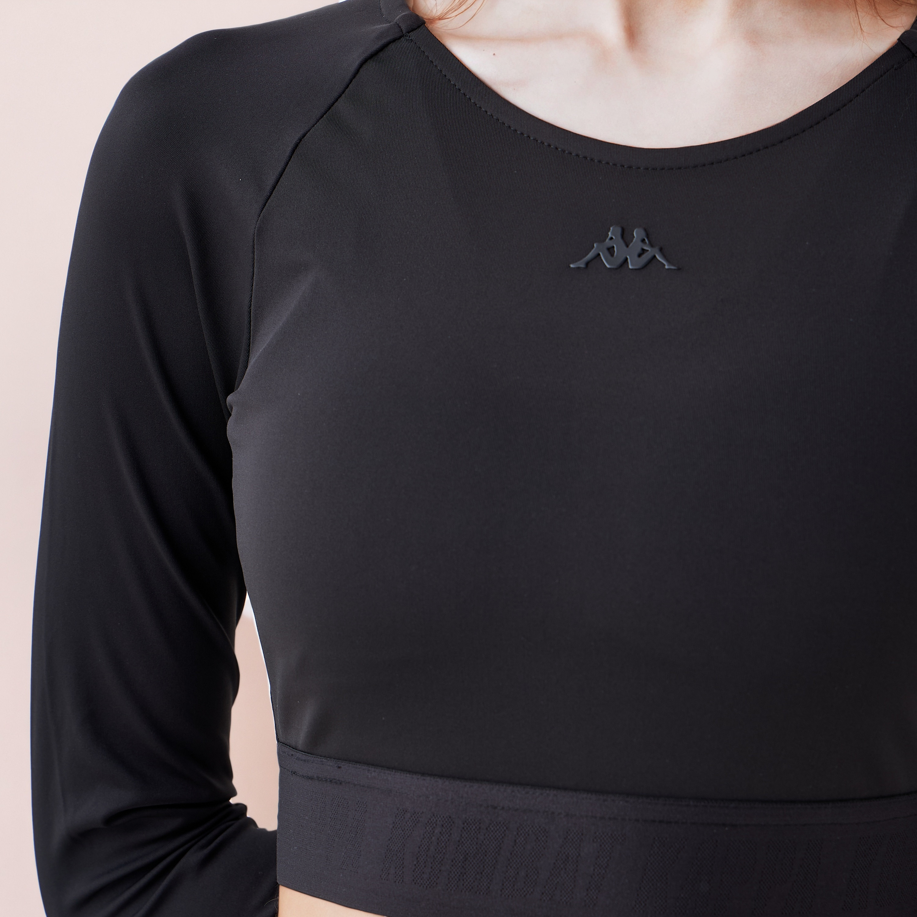 Kappa Long Sleeve Crop T-shirt-women-clothing-tshirts-image-5