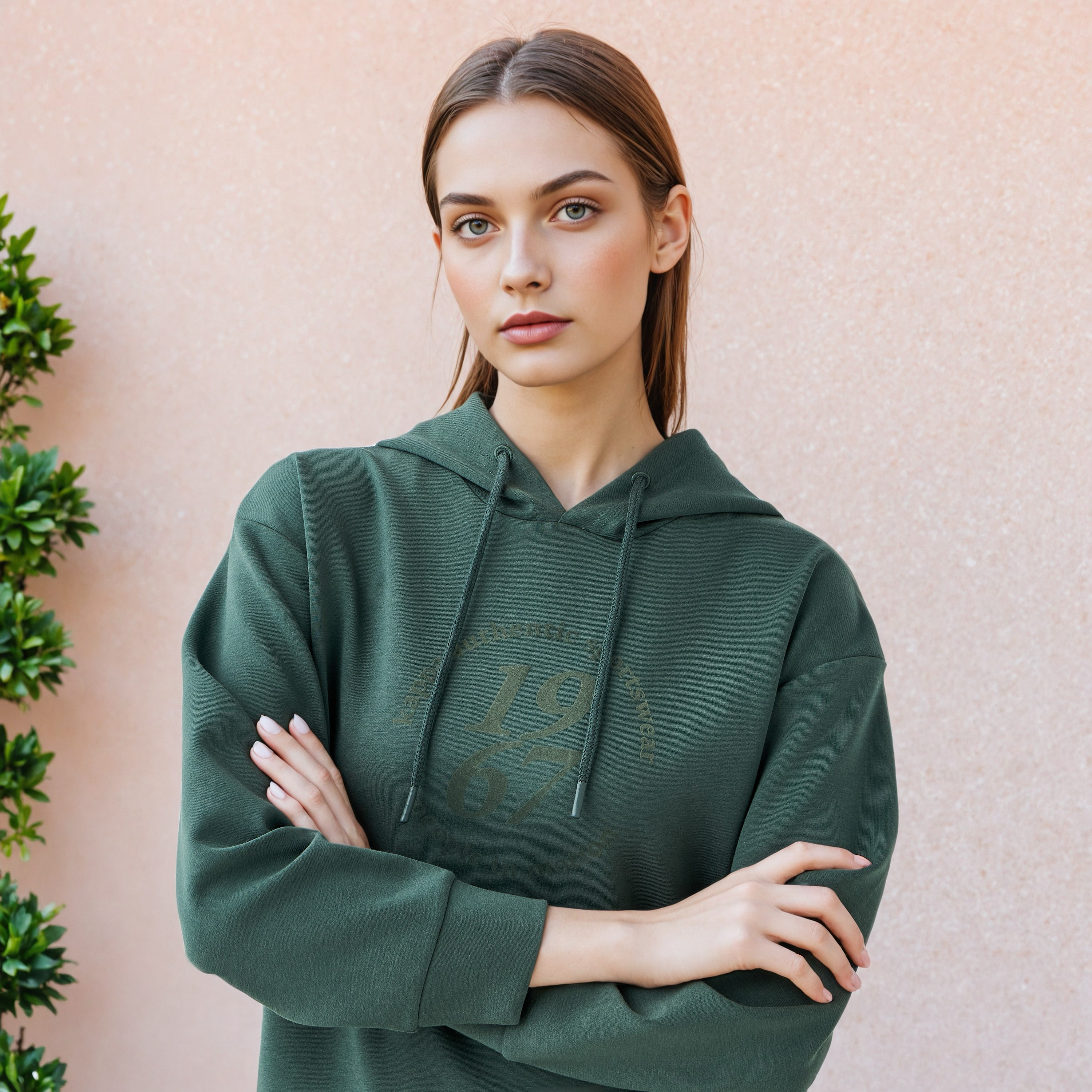 سويت شيرت بقبعة وطبعات للنساء من كابا-women-clothing-hoodiesandsweatshirts-sweatshirts-image-9