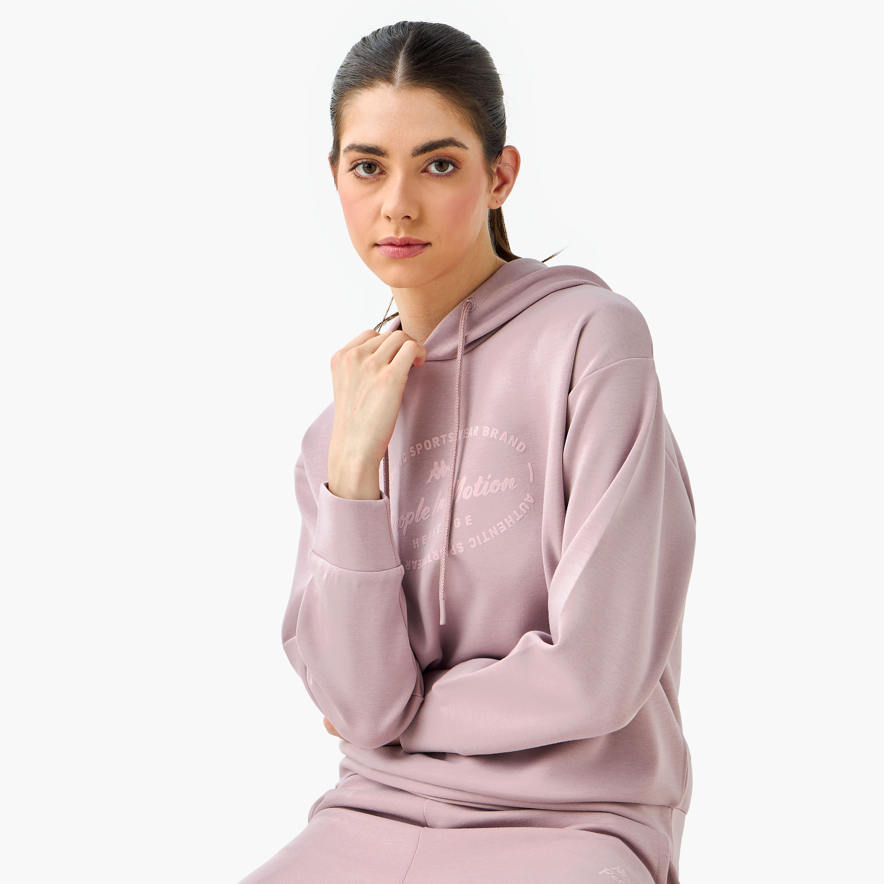 سويت شيرت بقبعة وطبعات للنساء من كابا-women-clothing-hoodiesandsweatshirts-sweatshirts-image-15