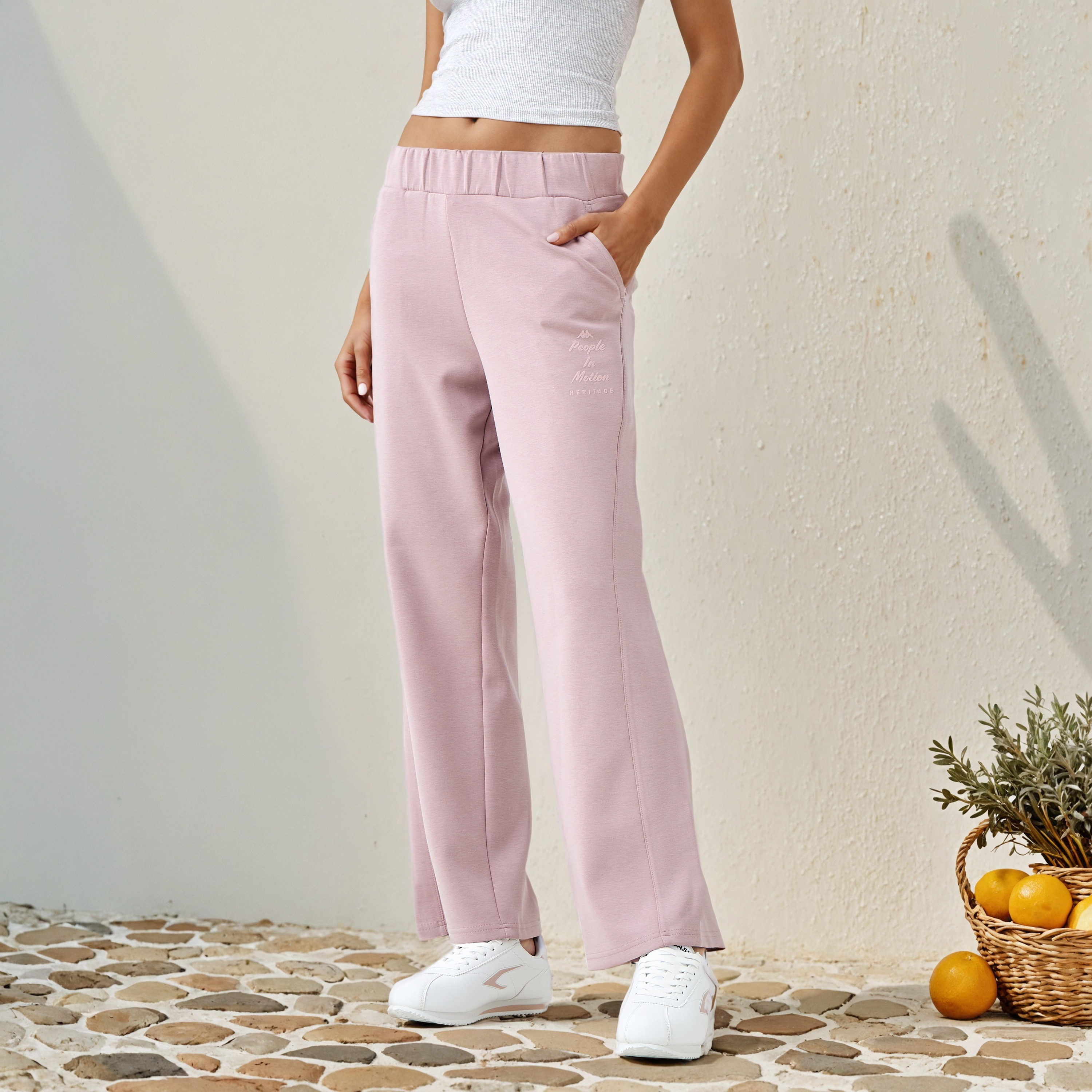 Kappa Printed Regular Fit Track Pants-women-clothing-bottoms-joggers-image-1