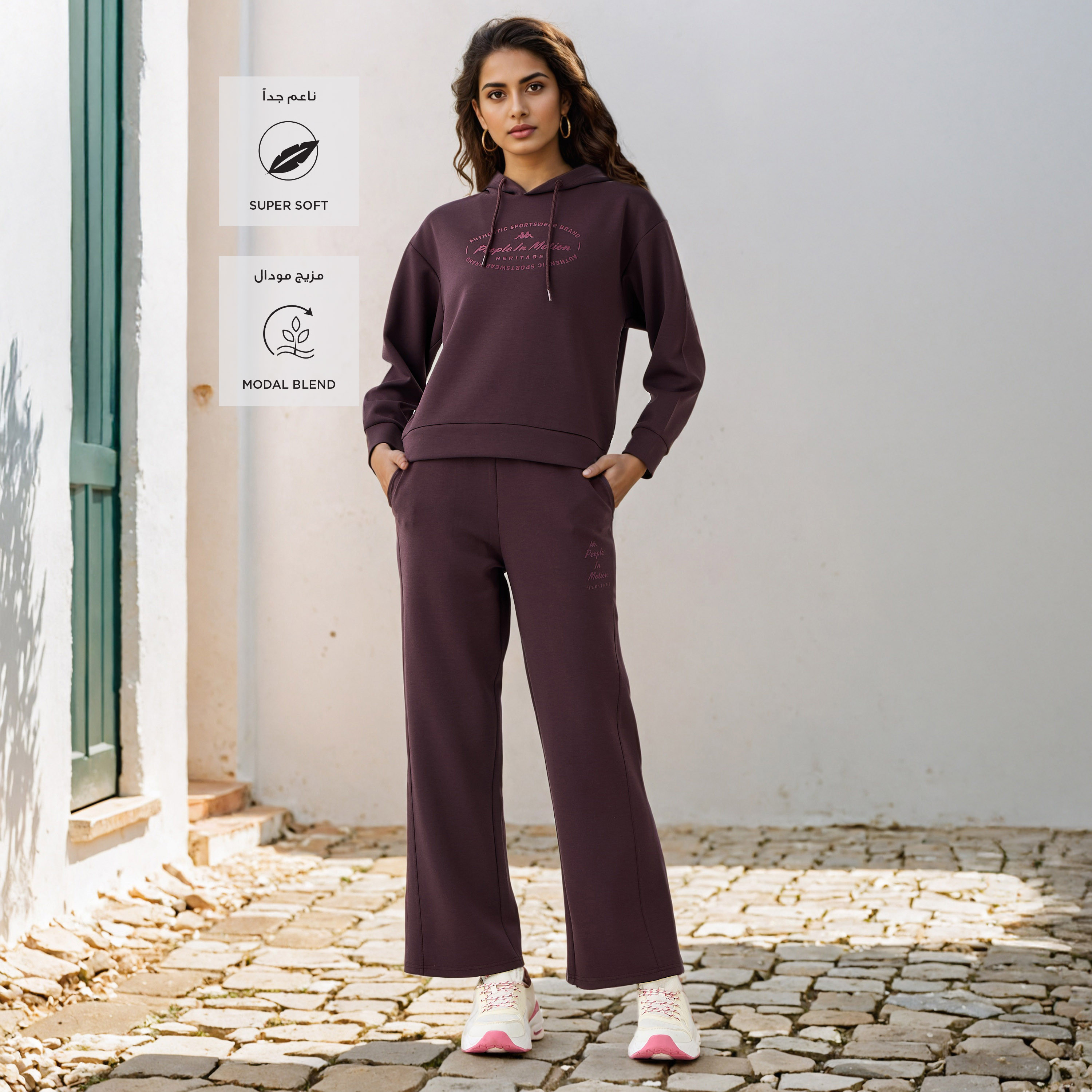 Kappa Printed Regular Fit Track Pants-women-clothing-bottoms-joggers-image-2