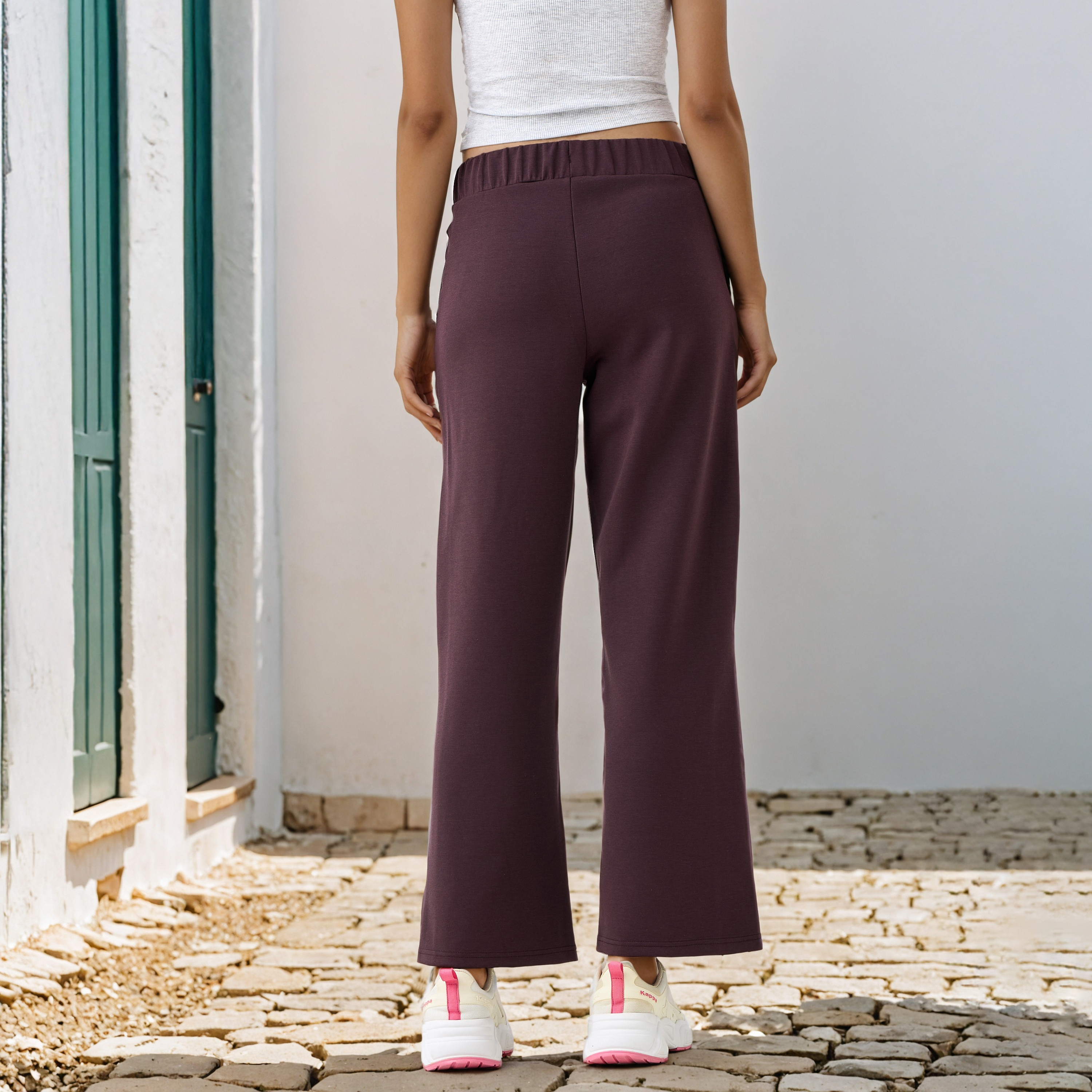 Kappa Printed Regular Fit Track Pants-women-clothing-bottoms-joggers-image-3
