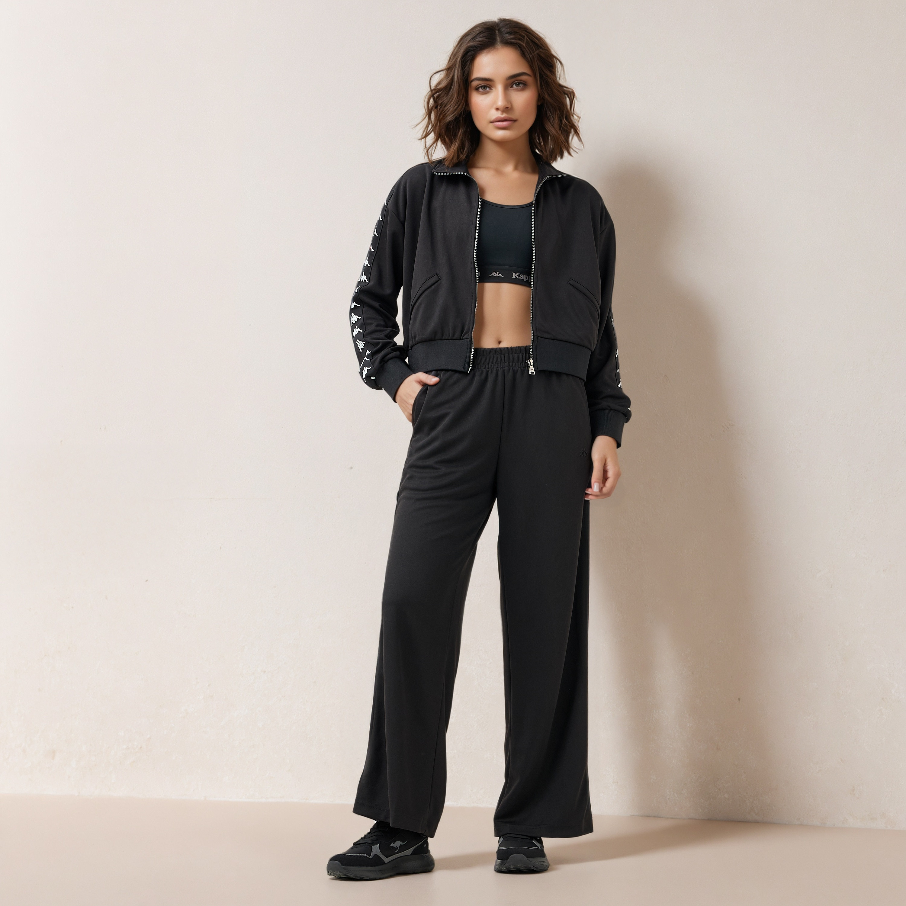 بنطلون رياضي بطبعات جانبية للنساء من كابا-women-clothing-bottoms-joggers-image-2