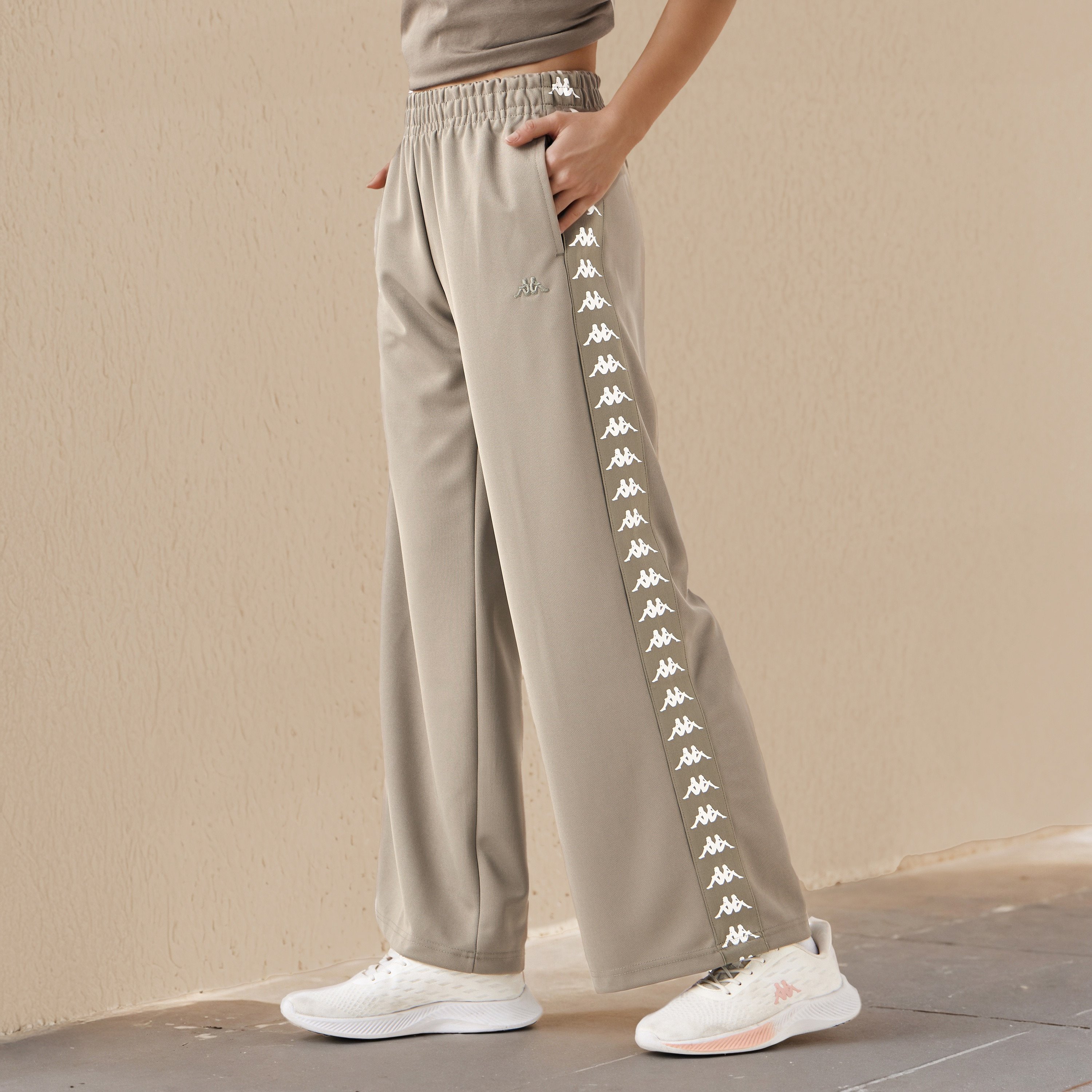 Kappa Women Side Tape Print Track Pants-women-clothing-bottoms-joggers-image-1