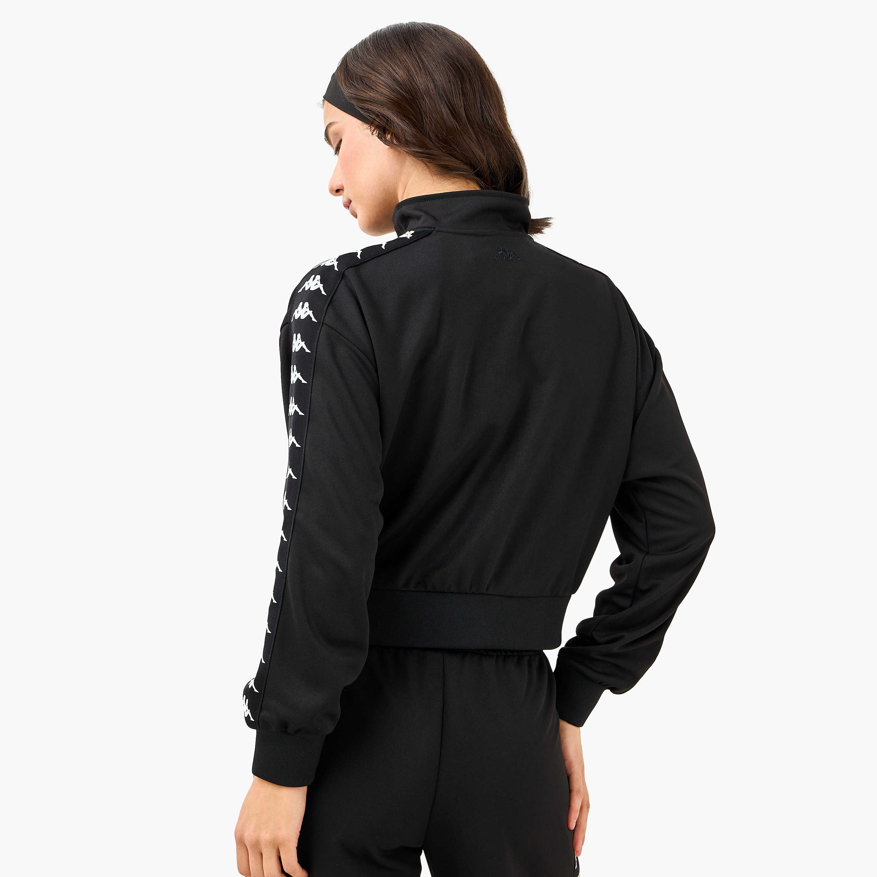 Kappa Tape Detail Jacket with High Neck-women-clothing-sportswearandactivewear-hoodiesandsweatshirts-image-3