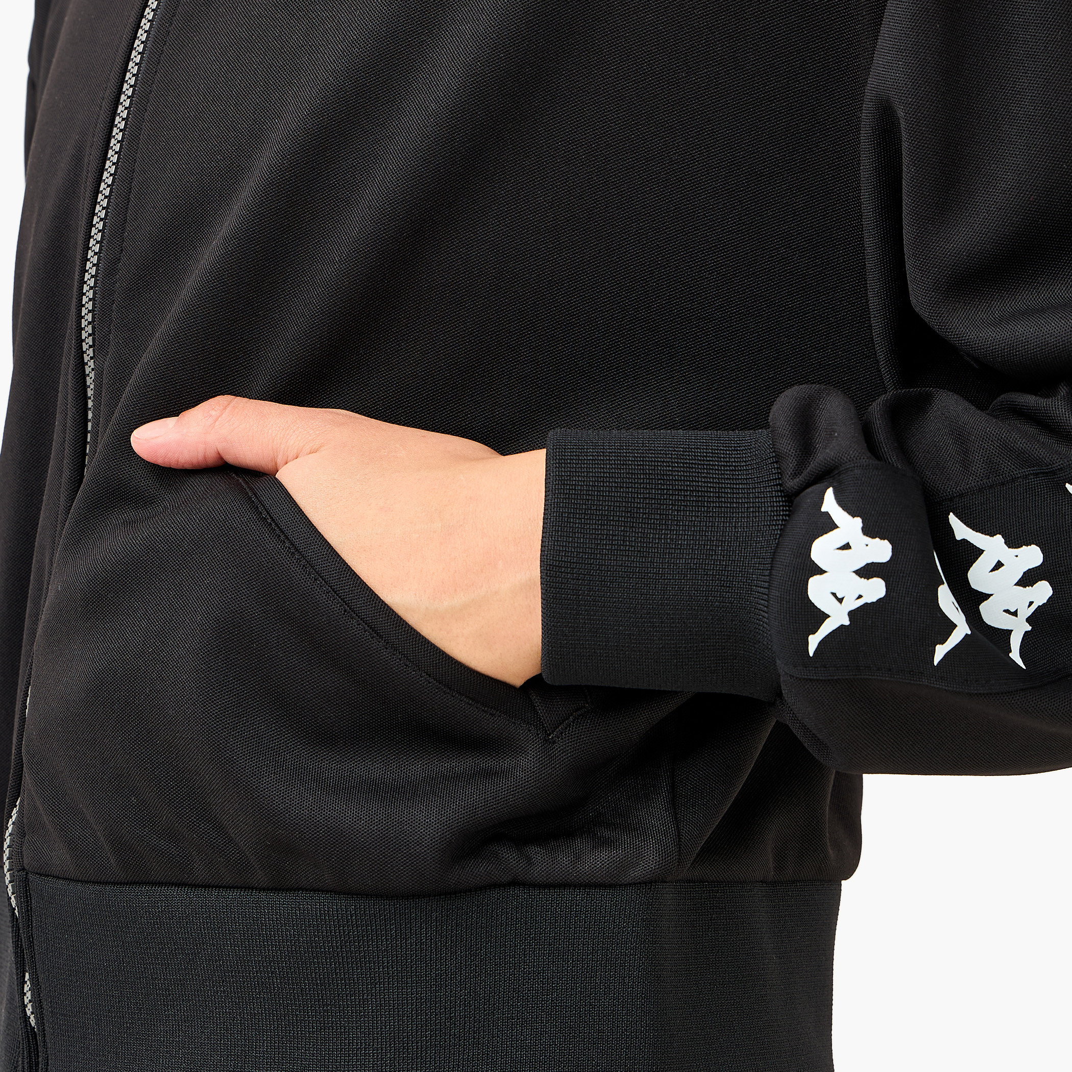Kappa Tape Detail Jacket with High Neck-women-clothing-sportswearandactivewear-hoodiesandsweatshirts-image-5