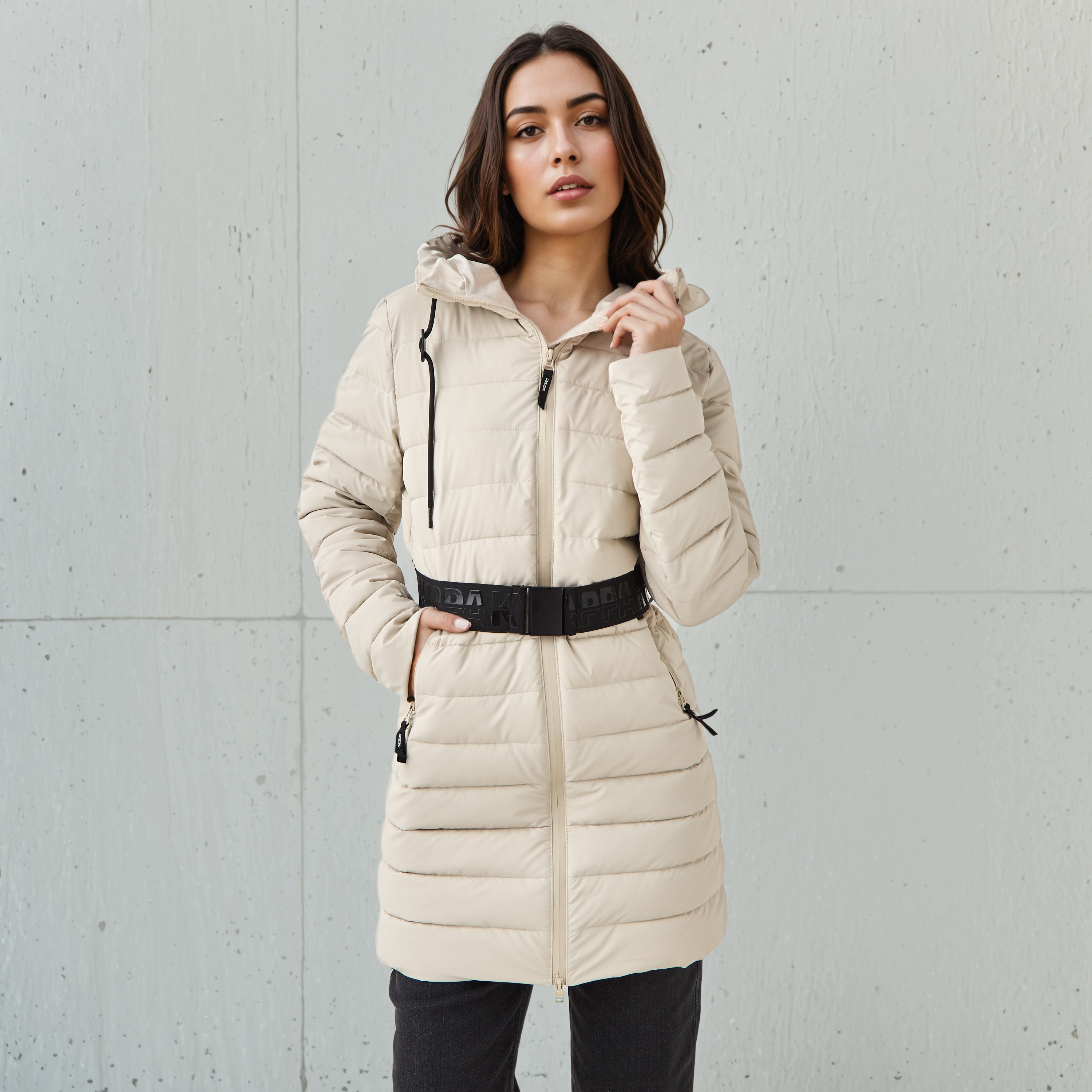 جاكيت طويل منفوخ بحزام للنساء من كابا-women-clothing-sportswearandactivewear-coatsandjackets-jackets-image-5