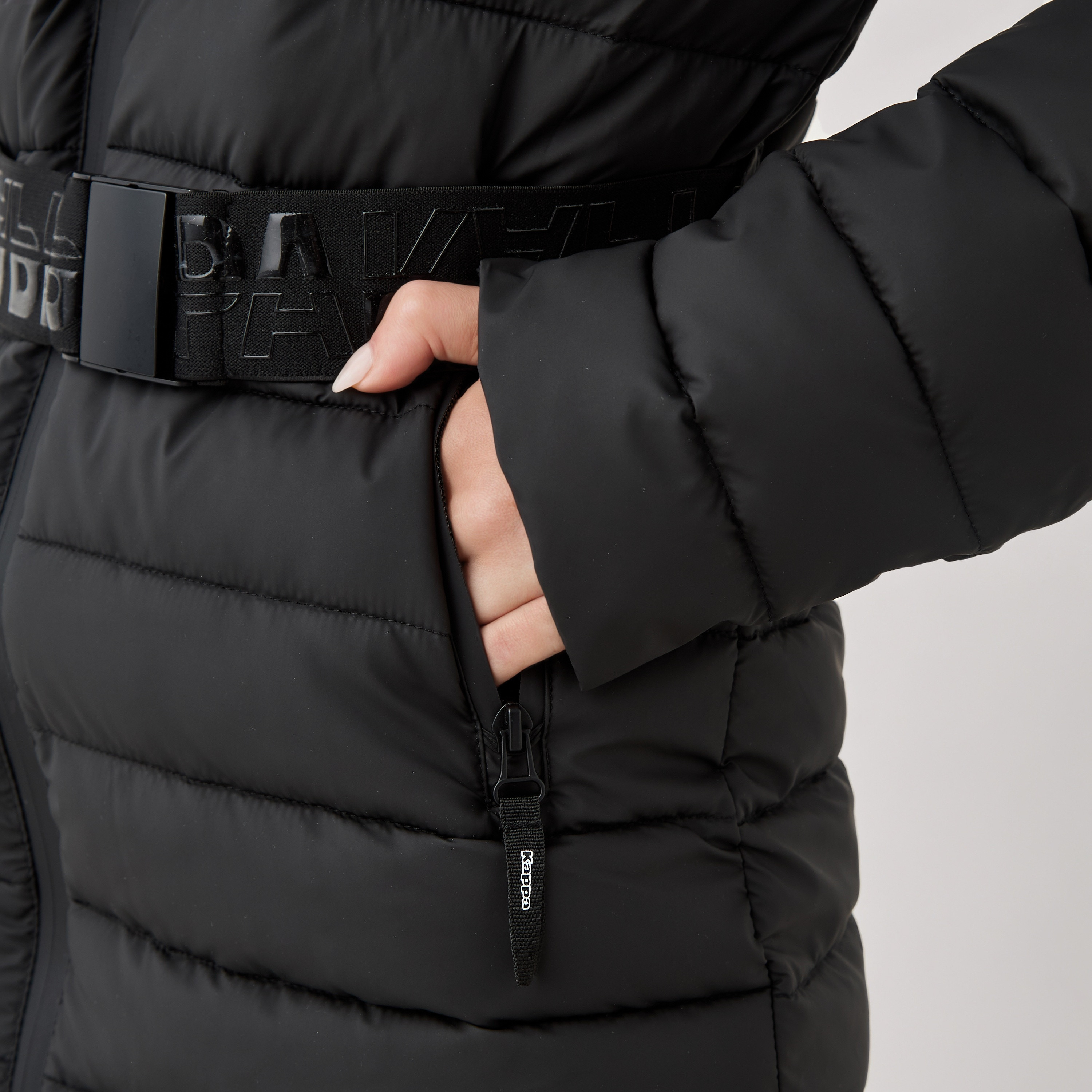 جاكيت طويل منفوخ بحزام للنساء من كابا-women-clothing-sportswearandactivewear-coatsandjackets-jackets-image-2