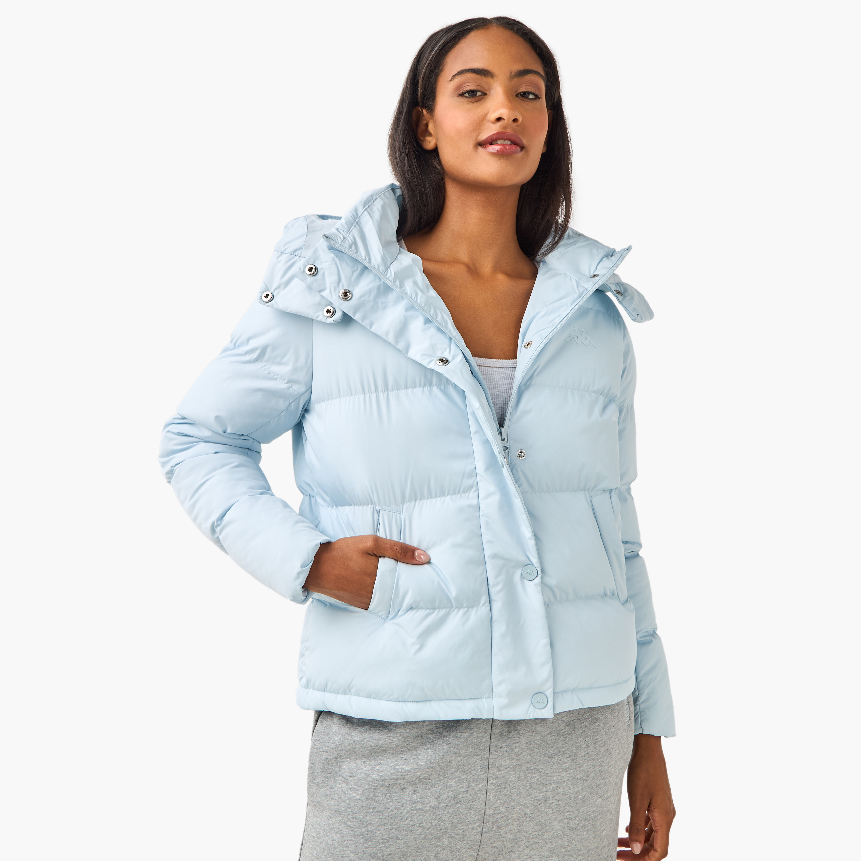 Kappa Women Hooded Puffer Jacket-women-clothing-sportswearandactivewear-coatsandjackets-jackets-image-1