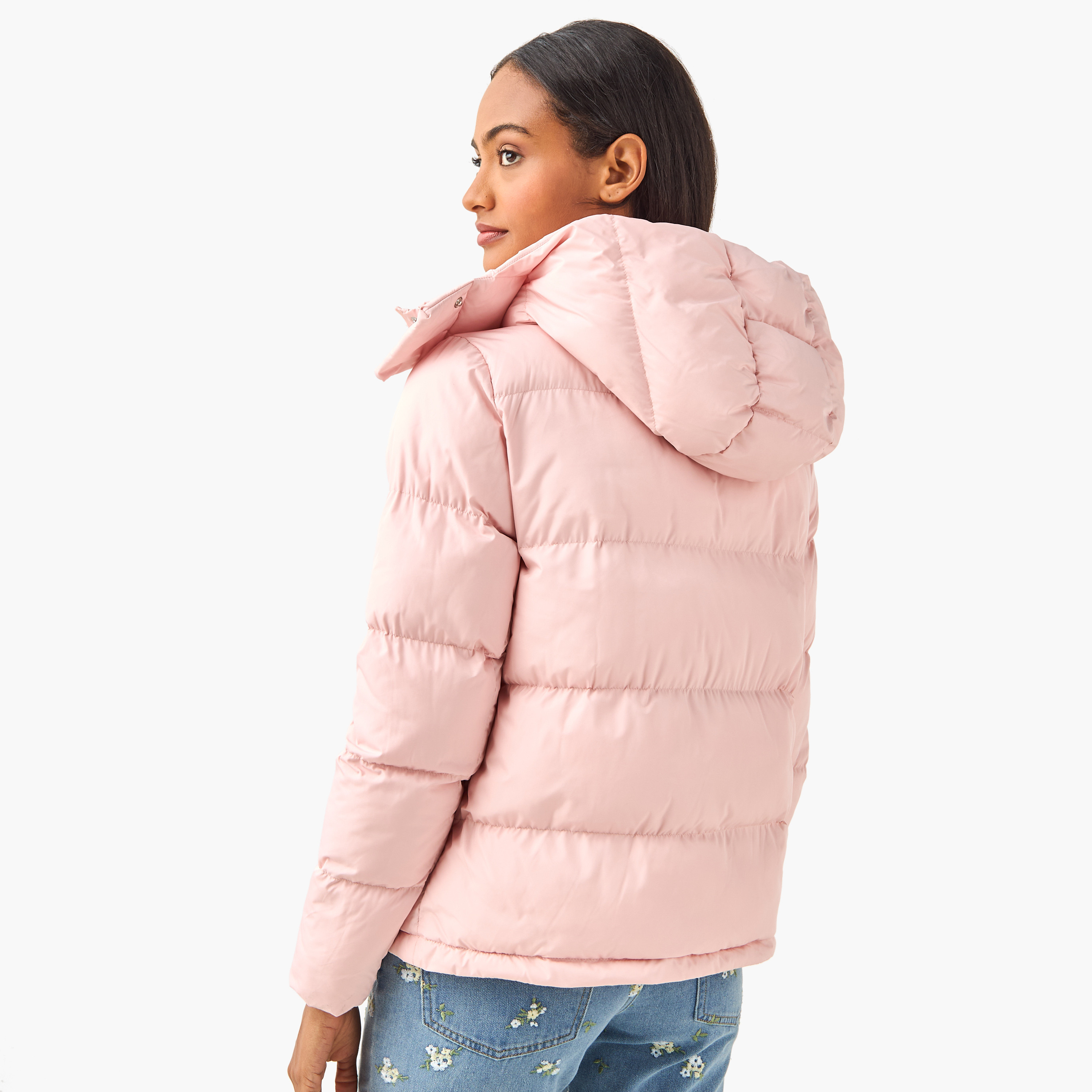 جاكيت نفخ بقبعة للنساء من كابا-women-clothing-sportswearandactivewear-coatsandjackets-jackets-image-2