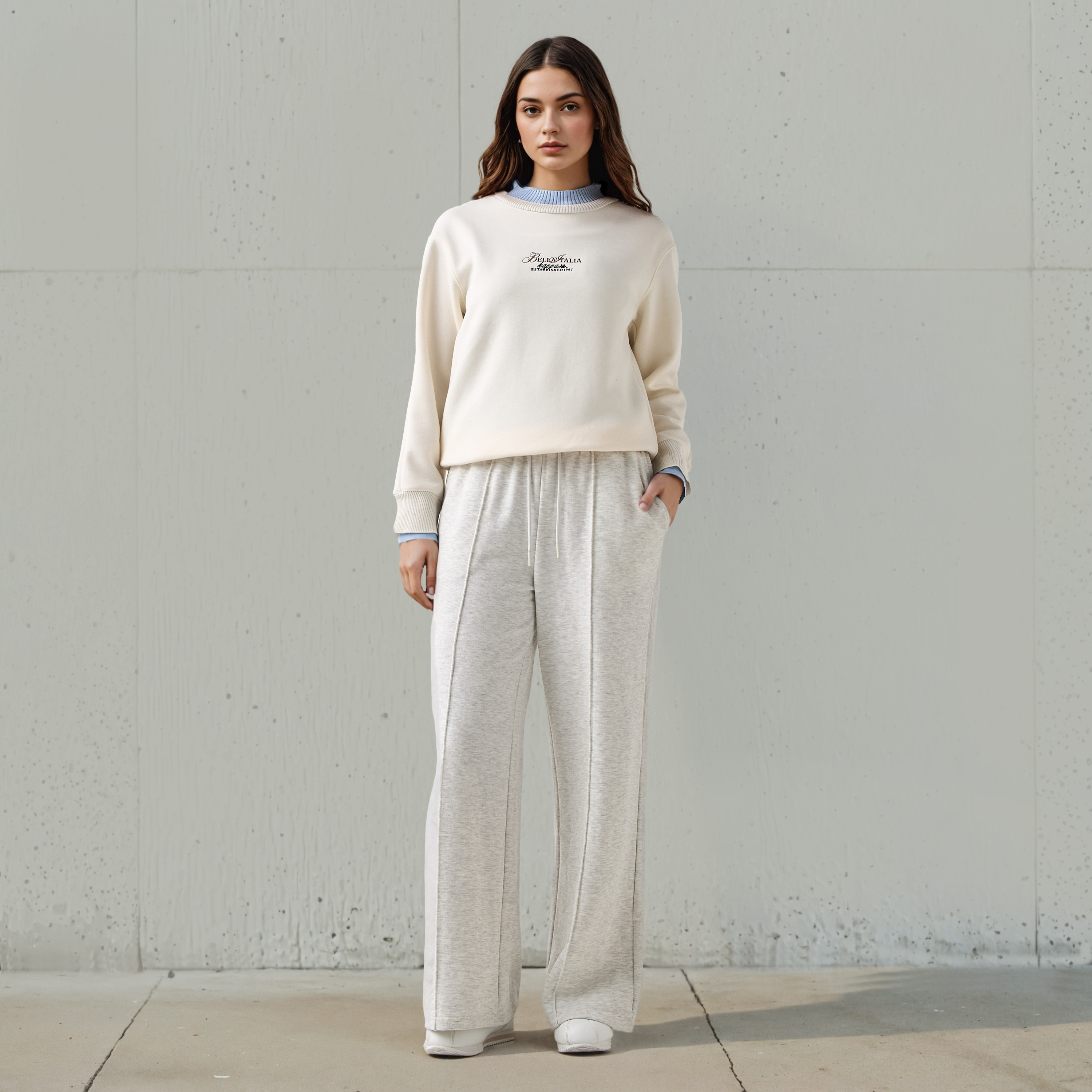 Kappa Women's Double Rib Sweatshirt-women-clothing-sportswearandactivewear-hoodiesandsweatshirts-image-2