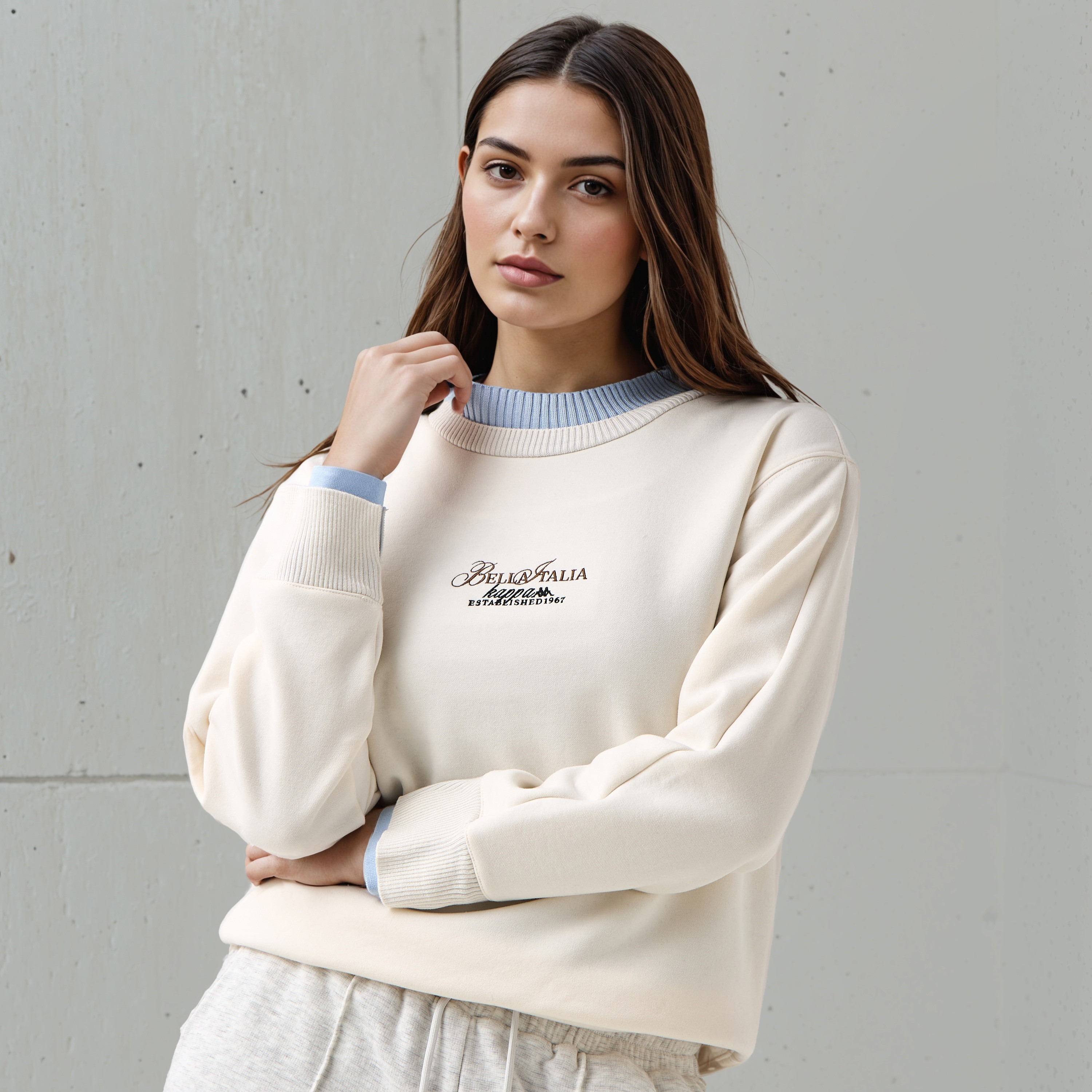 Kappa Women's Double Rib Sweatshirt-women-clothing-sportswearandactivewear-hoodiesandsweatshirts-image-6