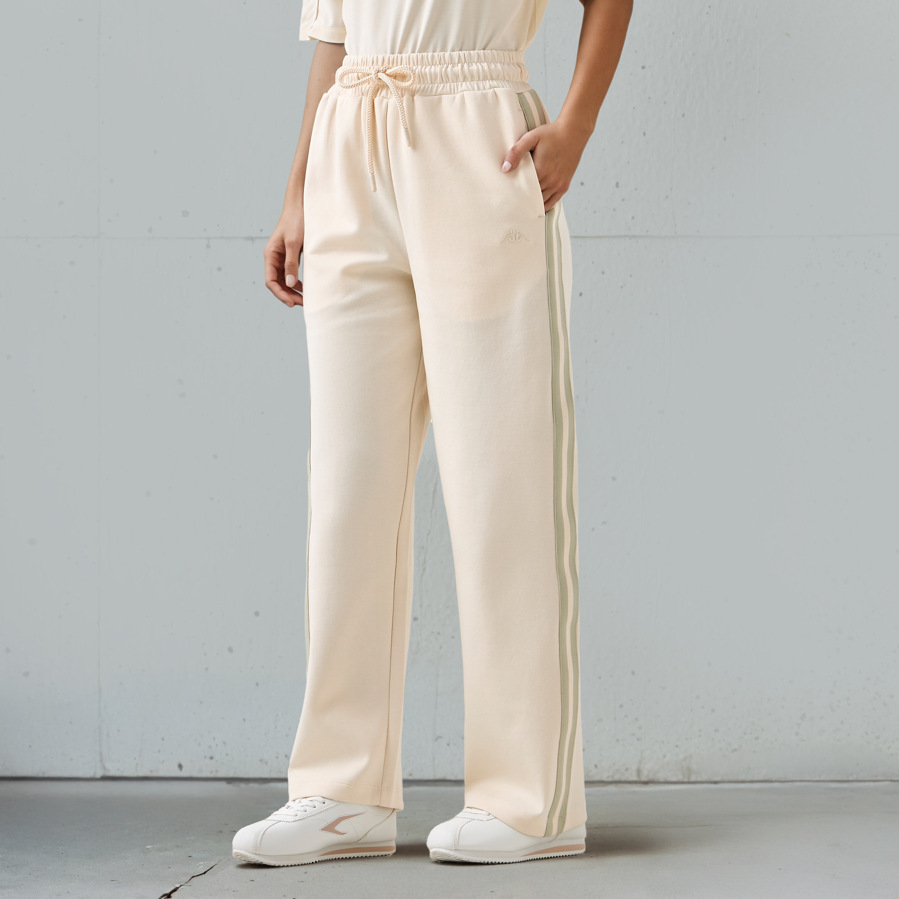 Kappa Women Track Pants with Tape Detail-women-clothing-bottoms-joggers-image-1