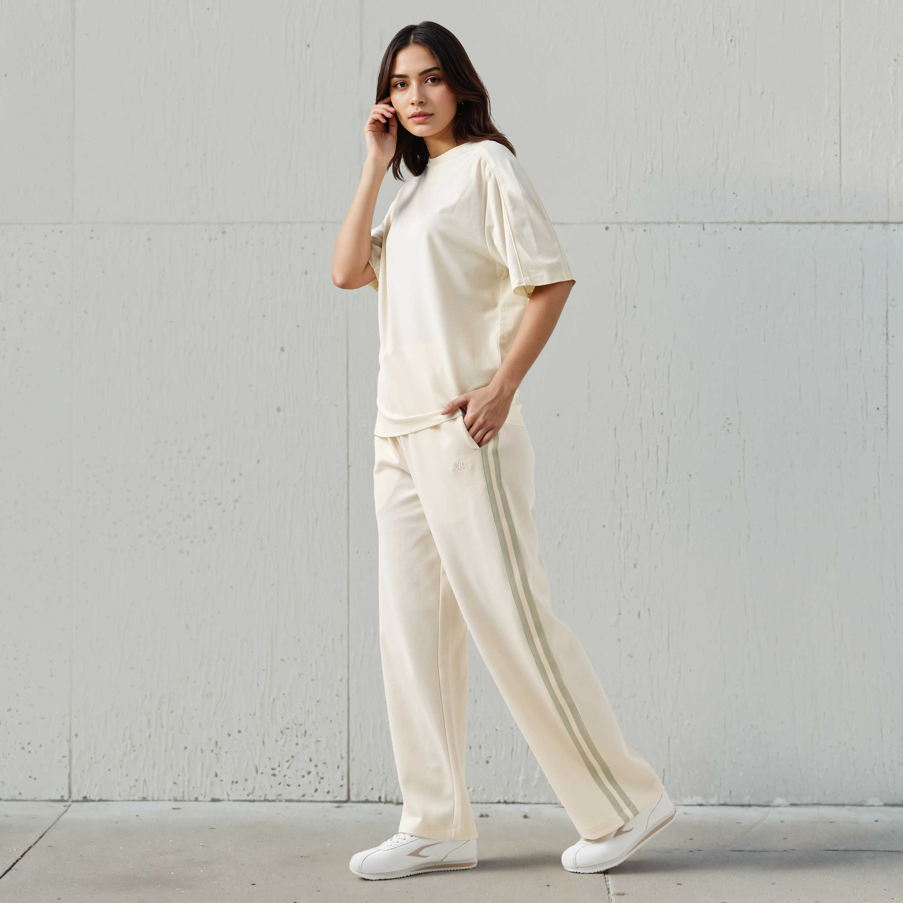Kappa Women Track Pants with Tape Detail-women-clothing-bottoms-joggers-image-2