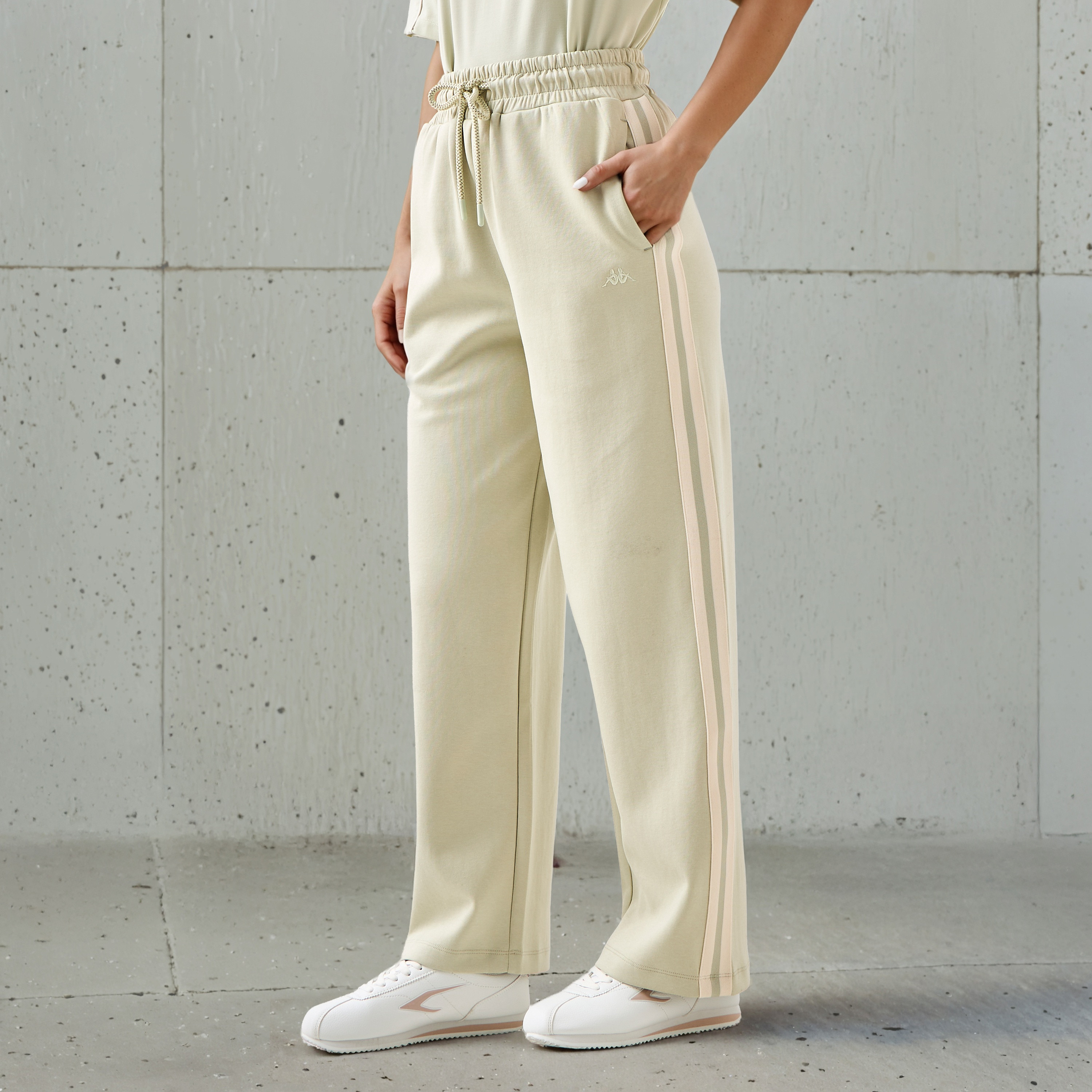 Kappa Women Track Pants with Tape Detail-women-clothing-bottoms-joggers-image-1